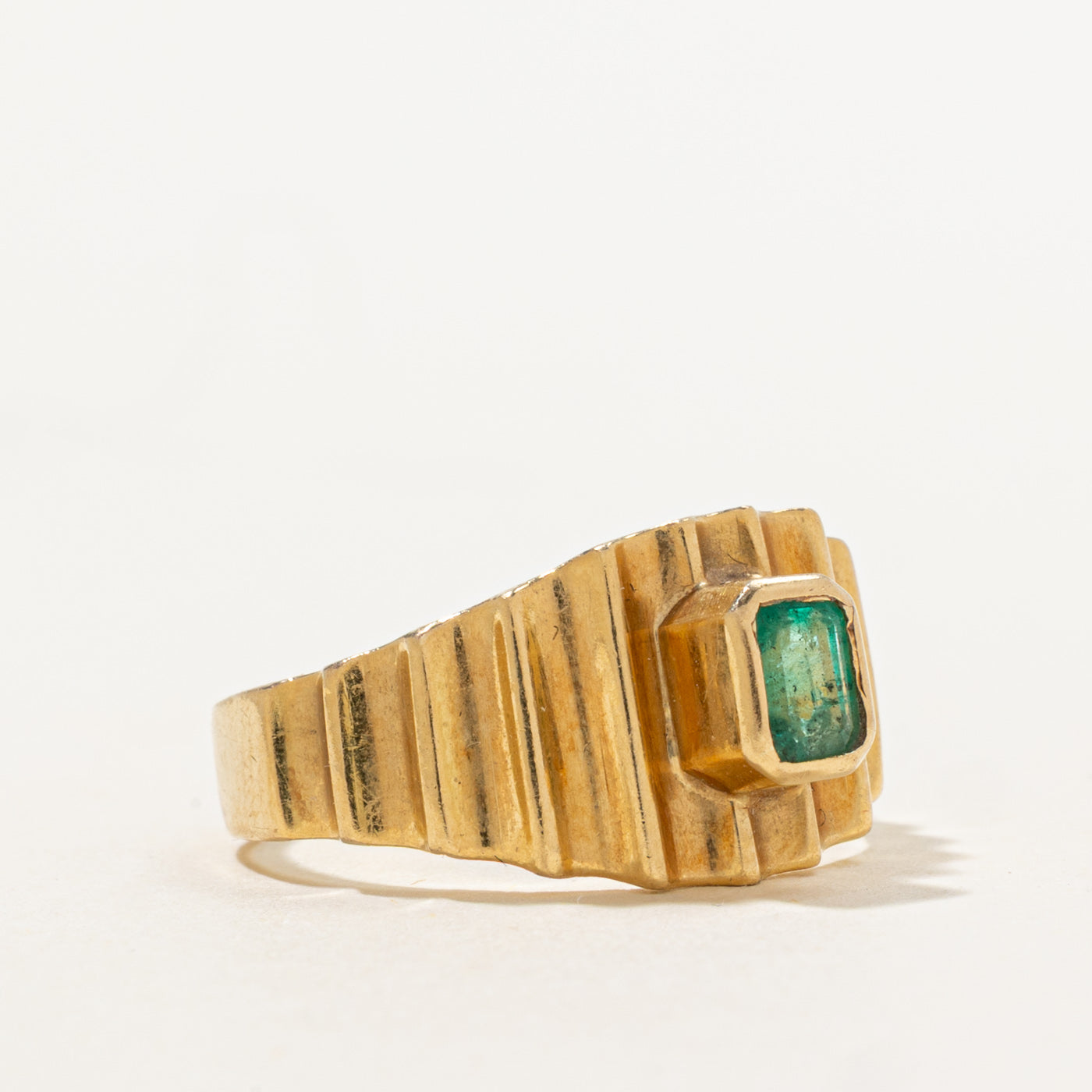 Bague émeraude | 0,40 ct | Taille 6,5 |