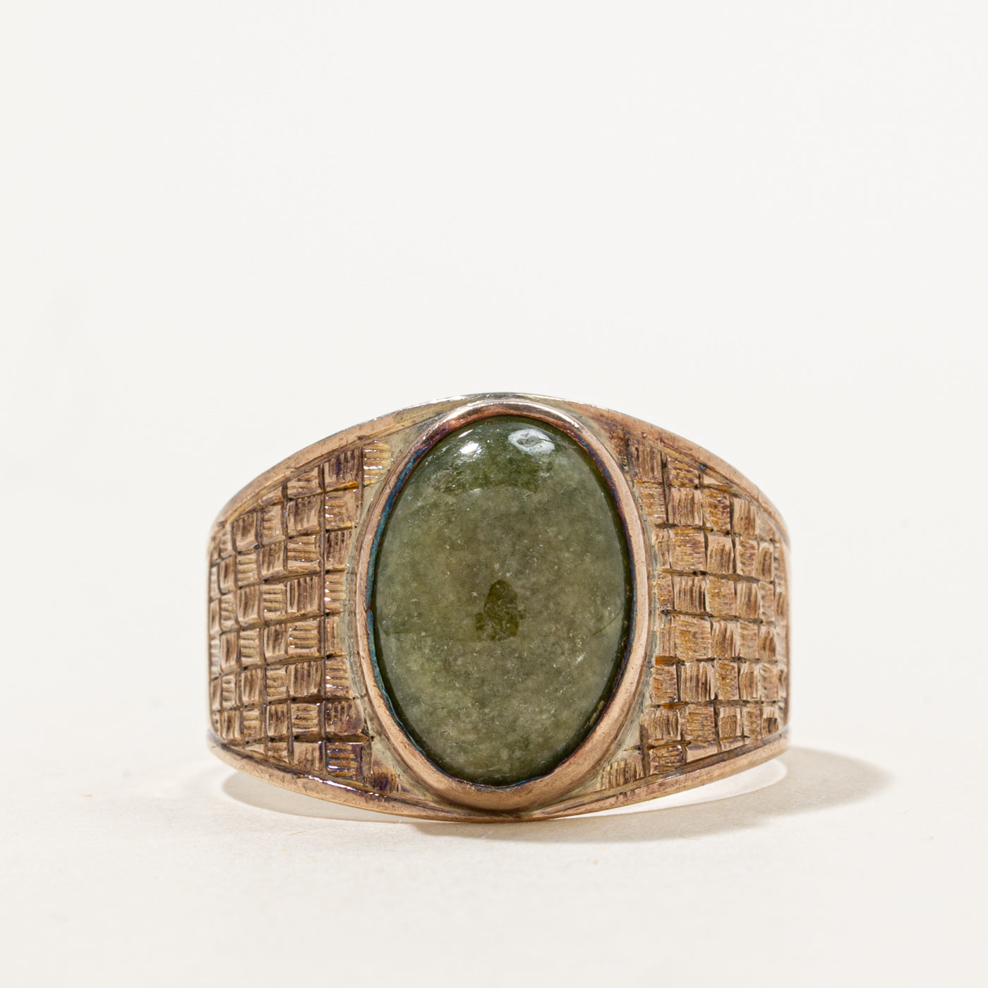 Vintage Jadeite Ring | 4.22ct | SZ 11.5 |
