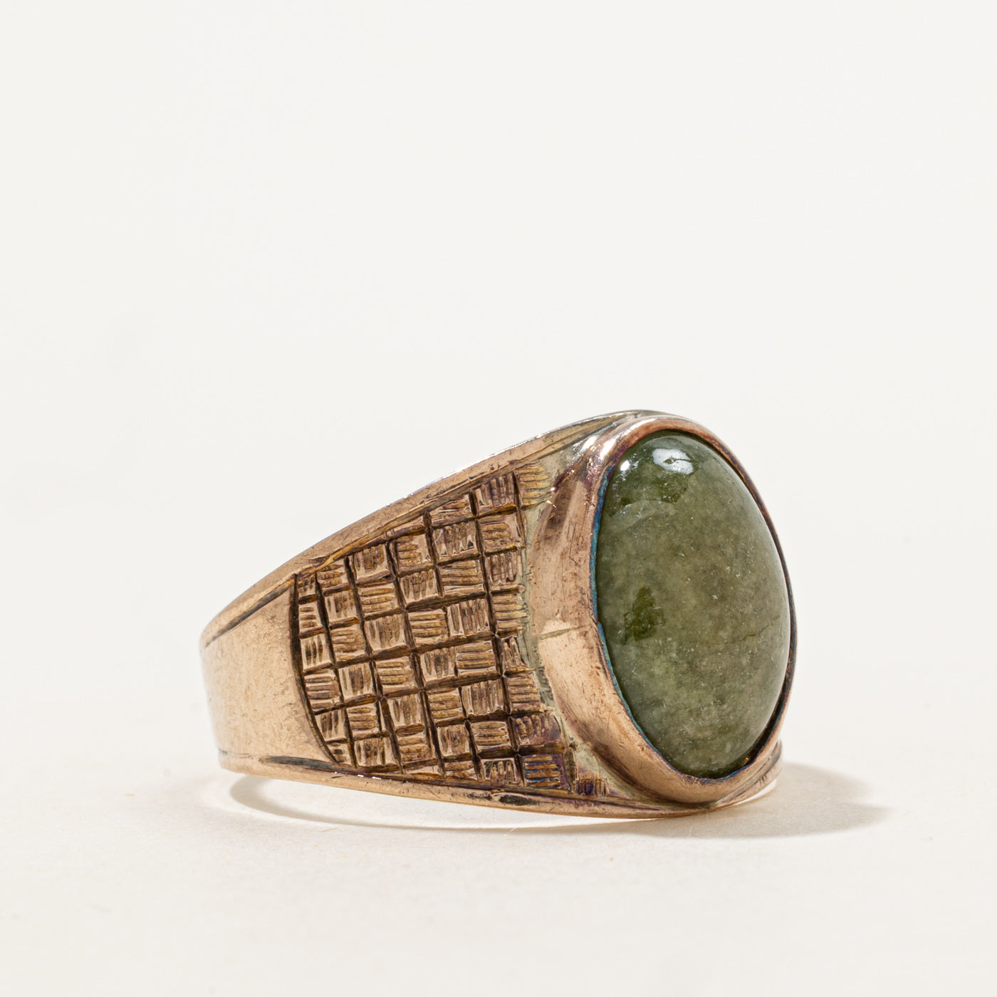 Vintage Jadeite Ring | 4.22ct | SZ 11.5 |