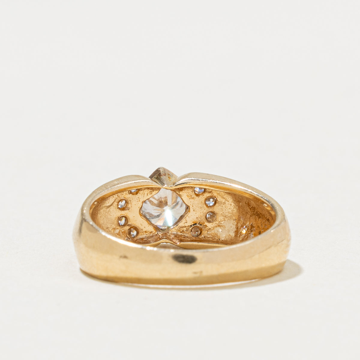 14k Diamond Geometric Bow Ring | 0.50ctw | SZ 5