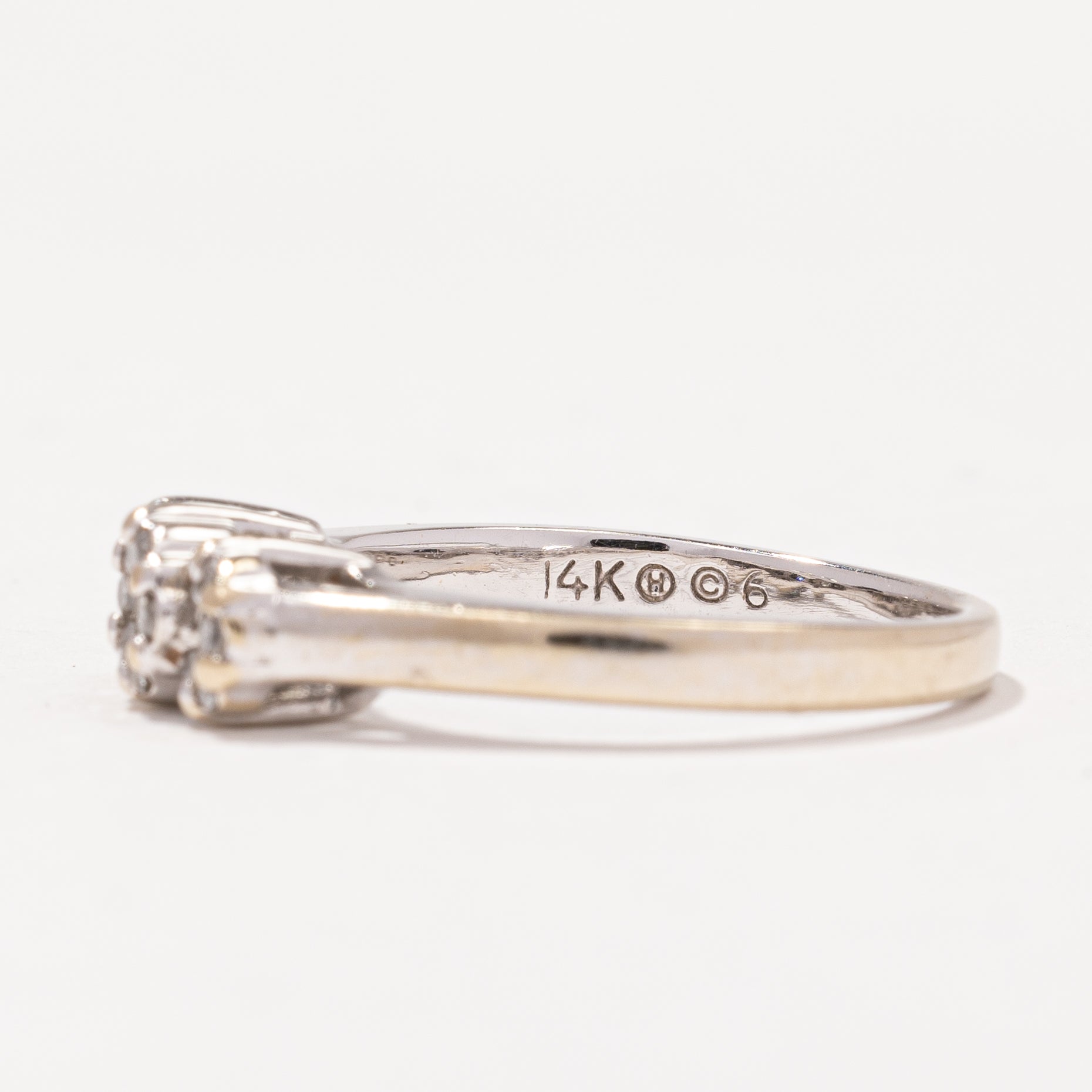 Triple Cluster Diamond Ring | 0.19 ctw, SZ 5 |