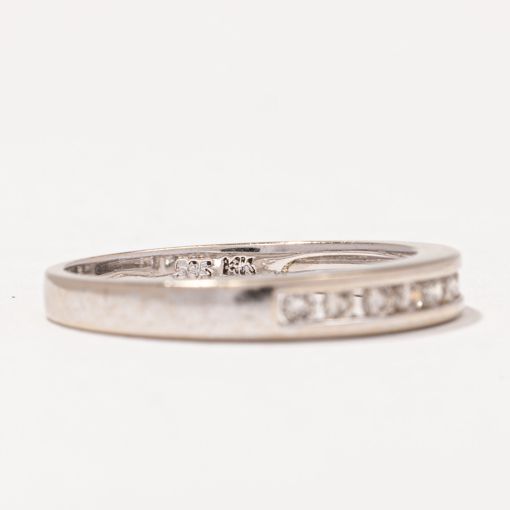 Simple Channel Set Diamond Band | 0.32 ctw, SZ 6.5 |