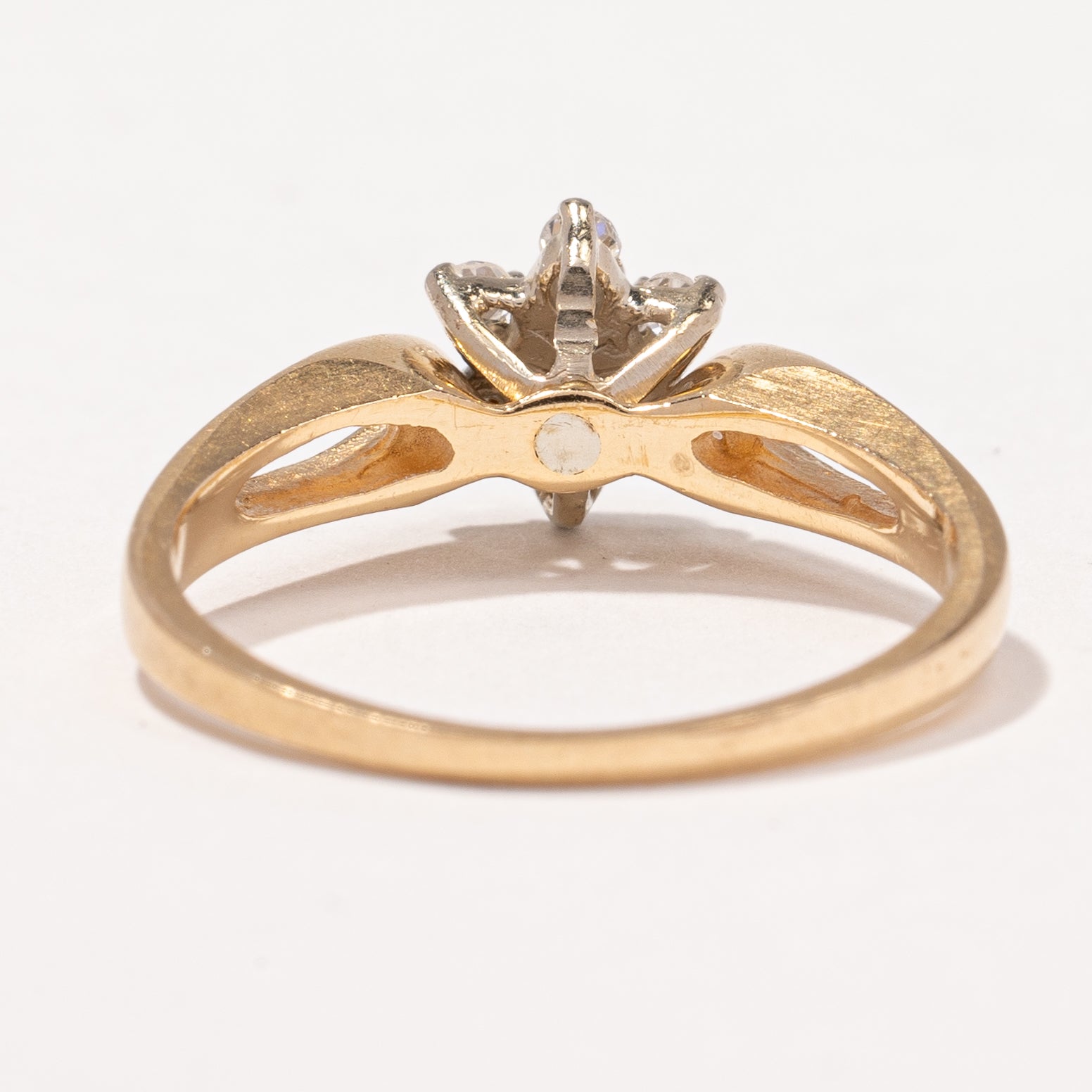Open Shank Diamond Cluster Ring | 0.20 ctw, SZ 7.75 |