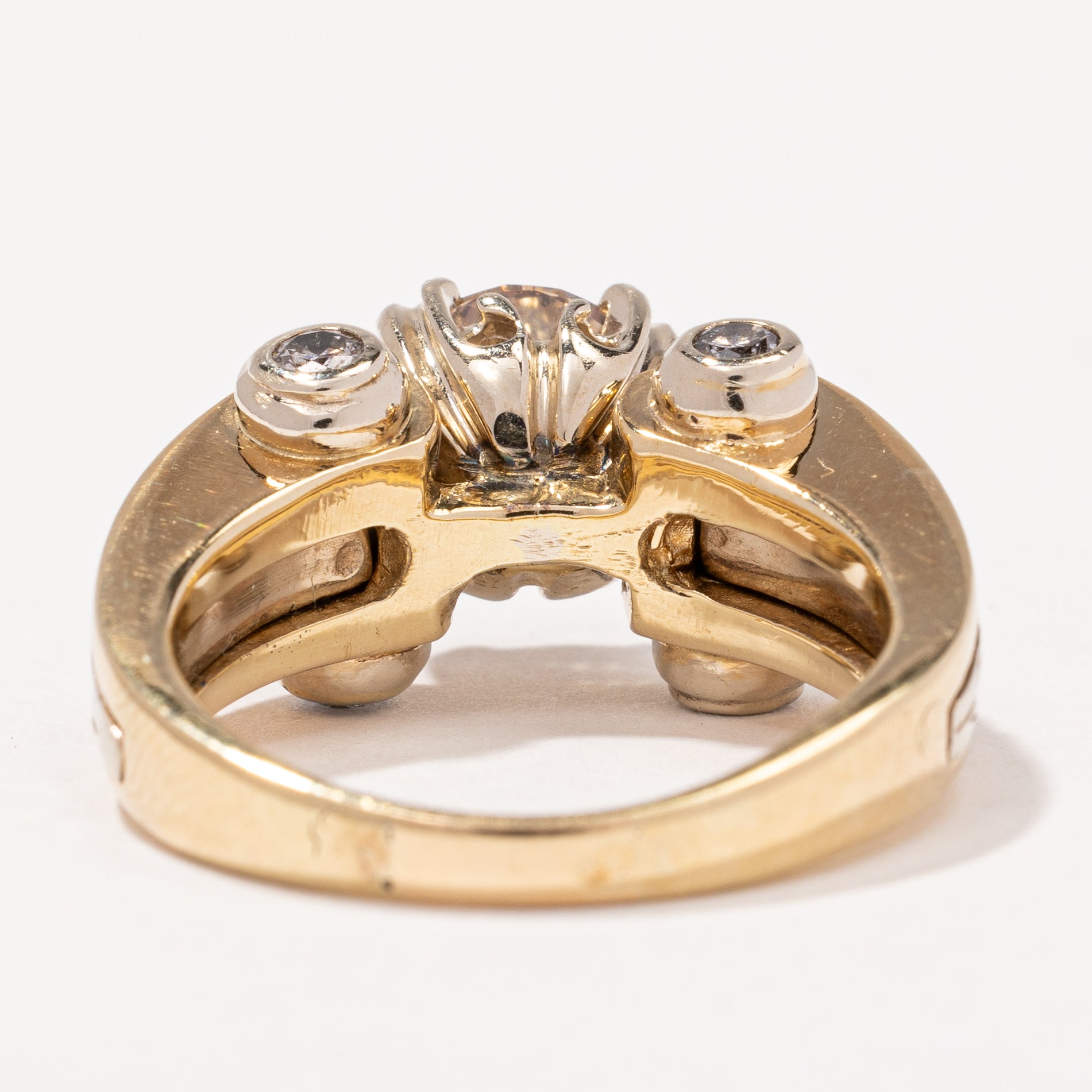 Bague de fiançailles en diamant champagne | 1,64 ct, taille 6,75 |