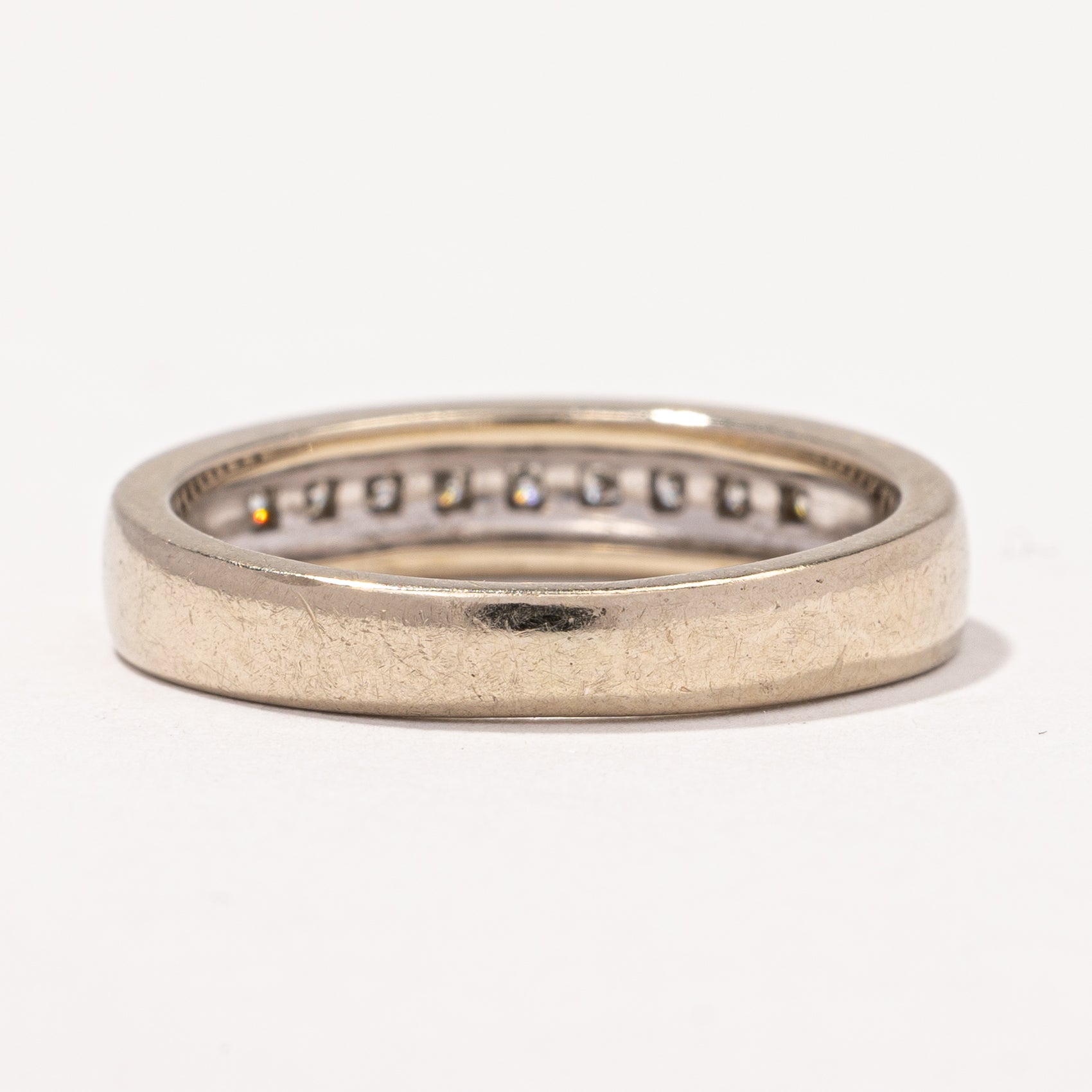 Square Set Diamond Wedding Band | 0.09 ctw, SZ 5.25 |