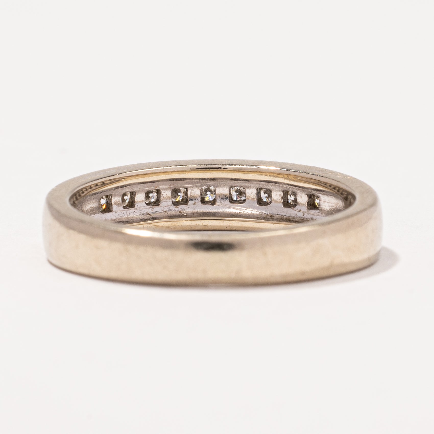 Square Set Diamond Wedding Band | 0.09 ctw, SZ 5.25 |
