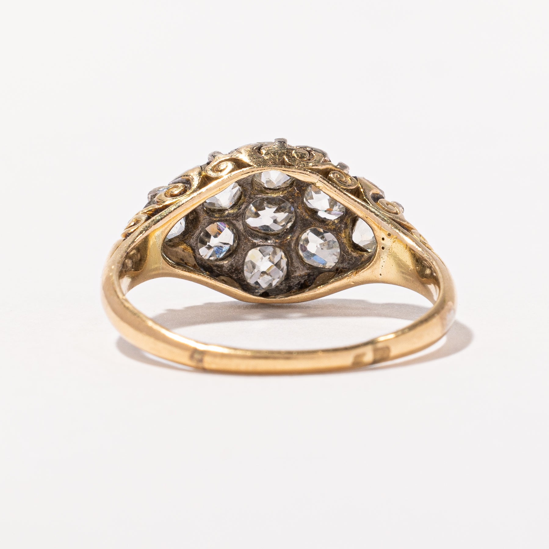 Victorian Old Mine & Rose Cut Cluster Diamond Ring | 1.84ctw | SZ 6.75 |