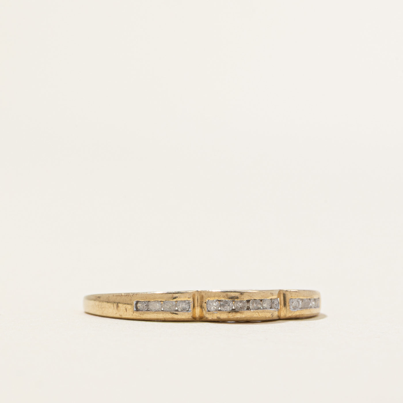 Channel Set Sectioned Diamond Band | 0.12ctw | SZ 8