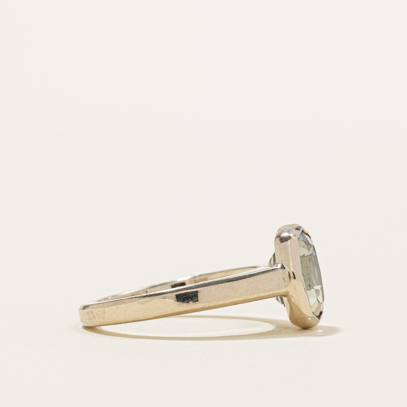 Bezel Set Aquamarine Ring | 2.00ct | SZ 5