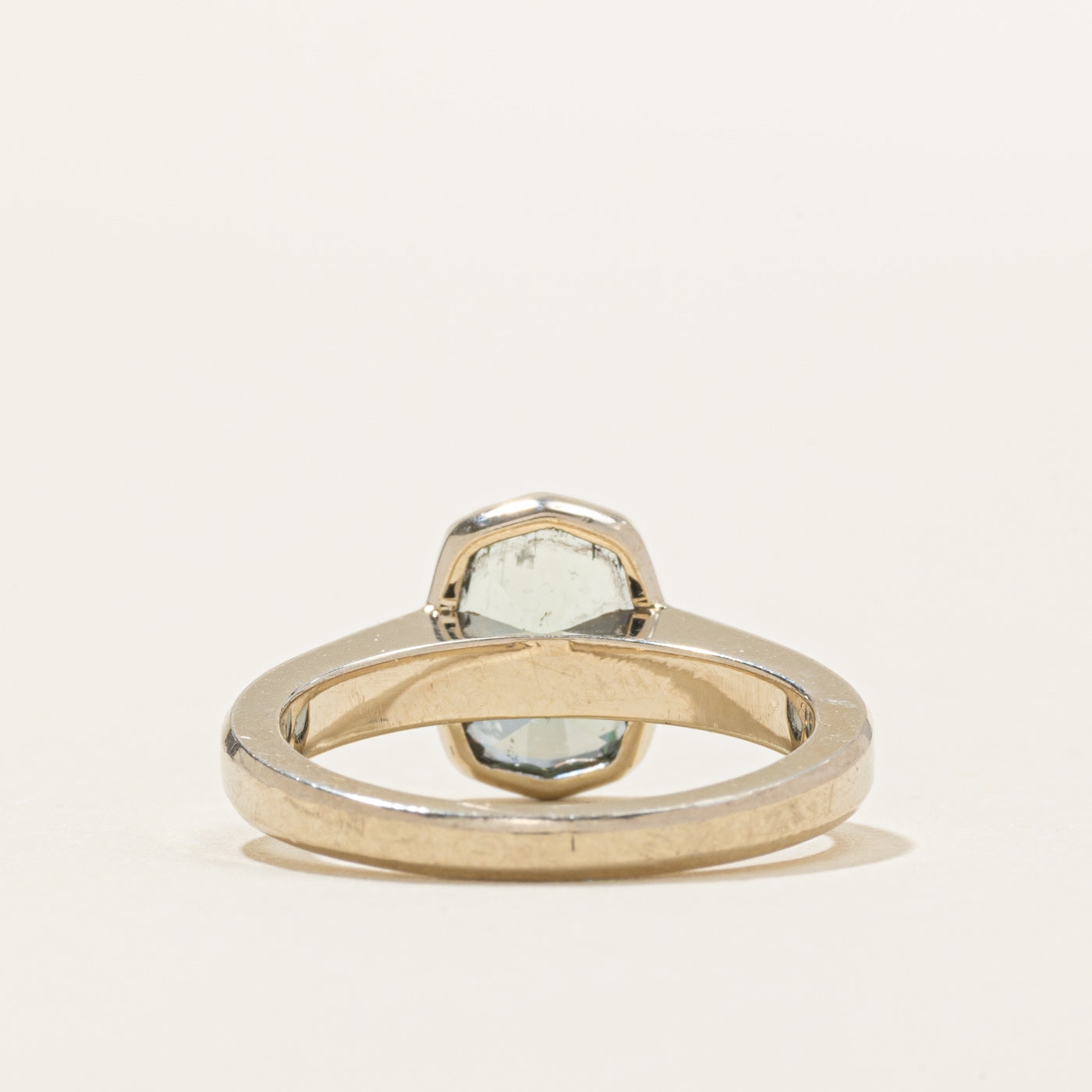 Bezel Set Aquamarine Ring | 2.00ct | SZ 5