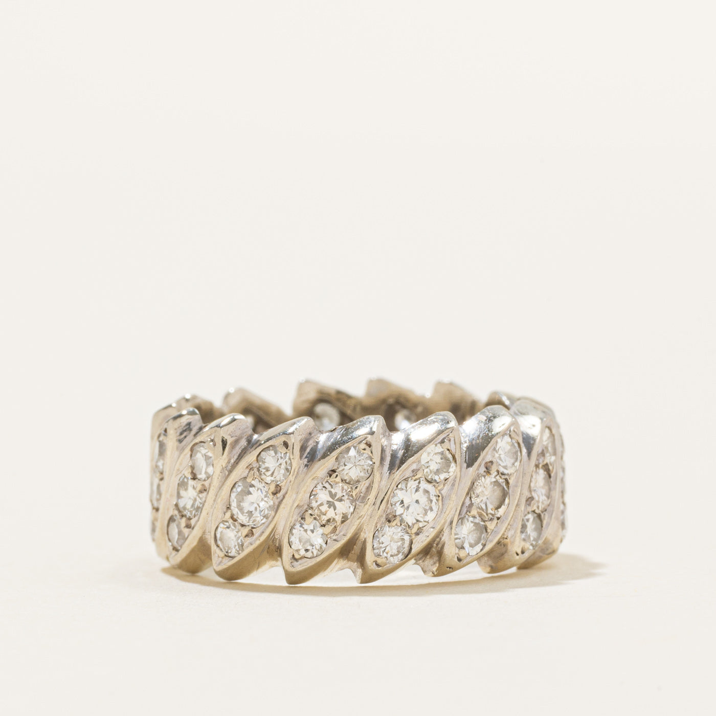 Multi Cut Diamond Marquise Shaped Eternity Band | 1.80ctw | SZ 5