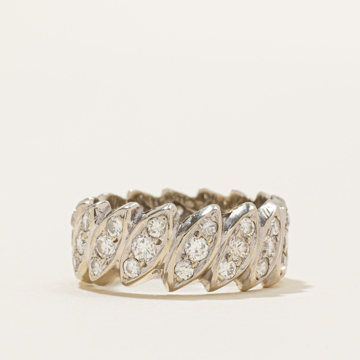 Multi Cut Diamond Marquise Shaped Eternity Band | 1.80ctw | SZ 5