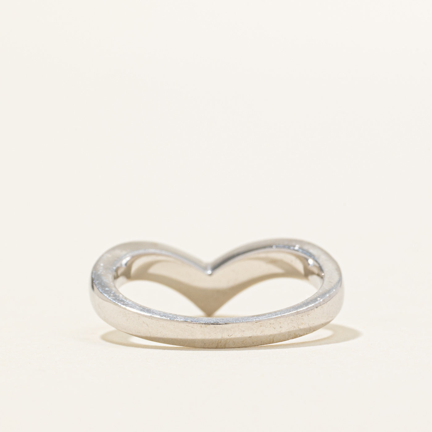 18K Semi Eternity Diamond Chevron Ring | 0.50ctw | SZ 5