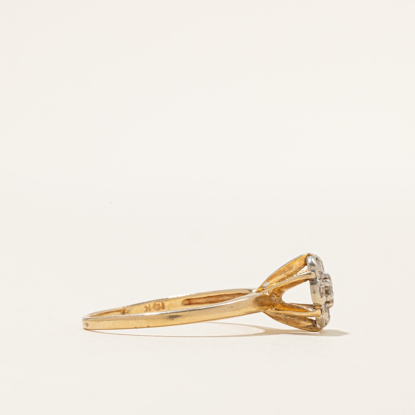 High Set Diamond Daisy Ring | 0.39ctw | SZ 8.75
