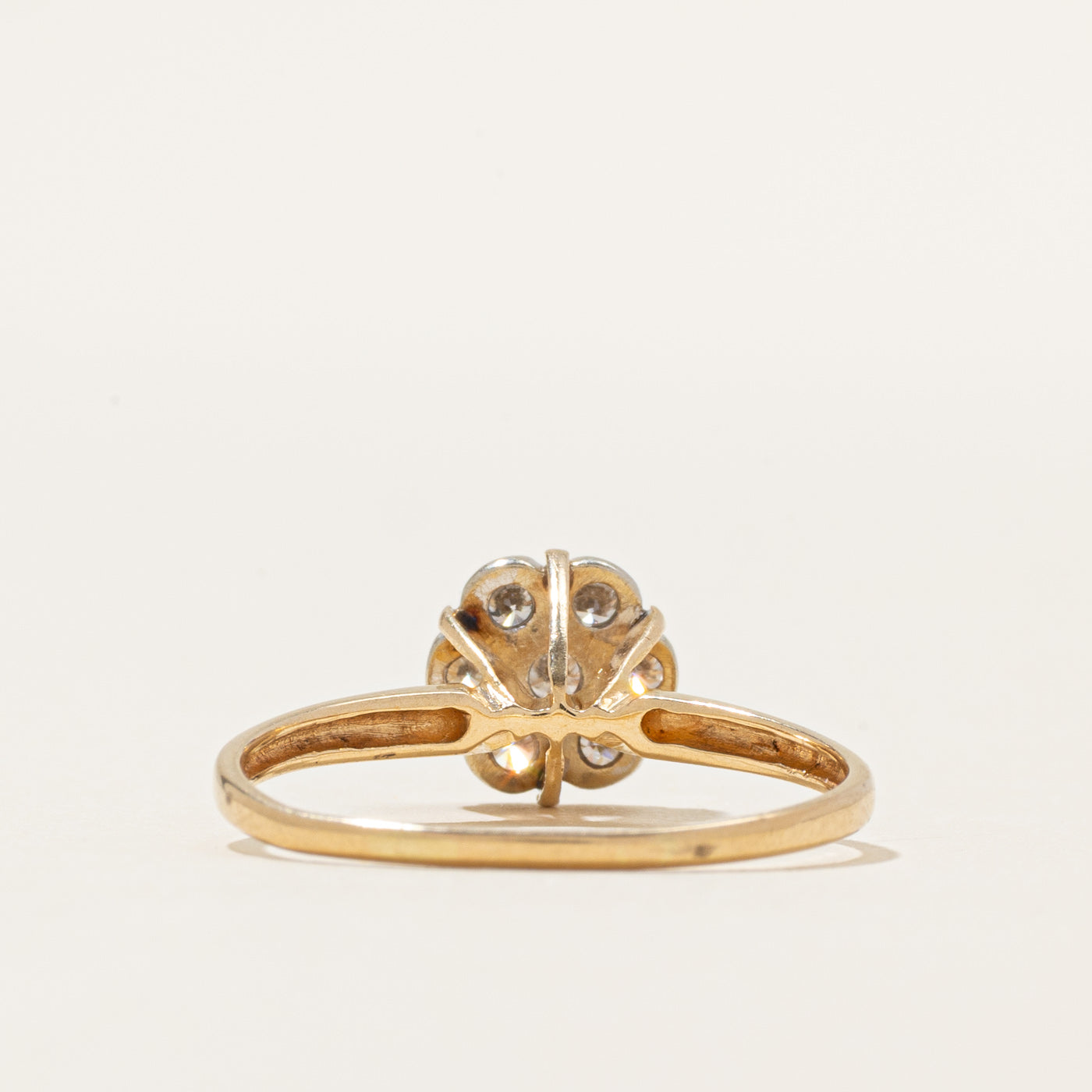 High Set Diamond Daisy Ring | 0.39ctw | SZ 8.75