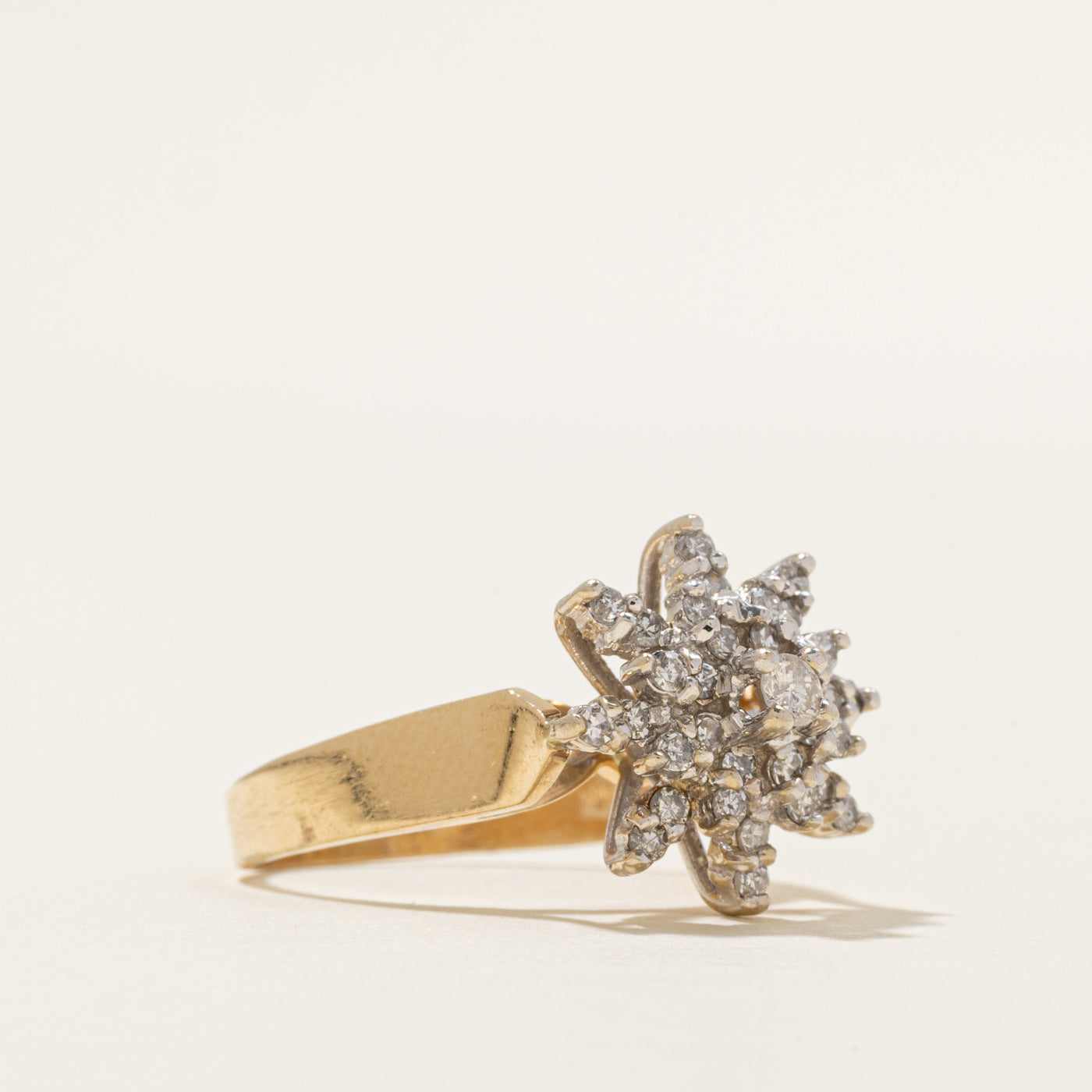 Diamond Snowflake Cluster Ring | 0.37ctw | SZ 5.5