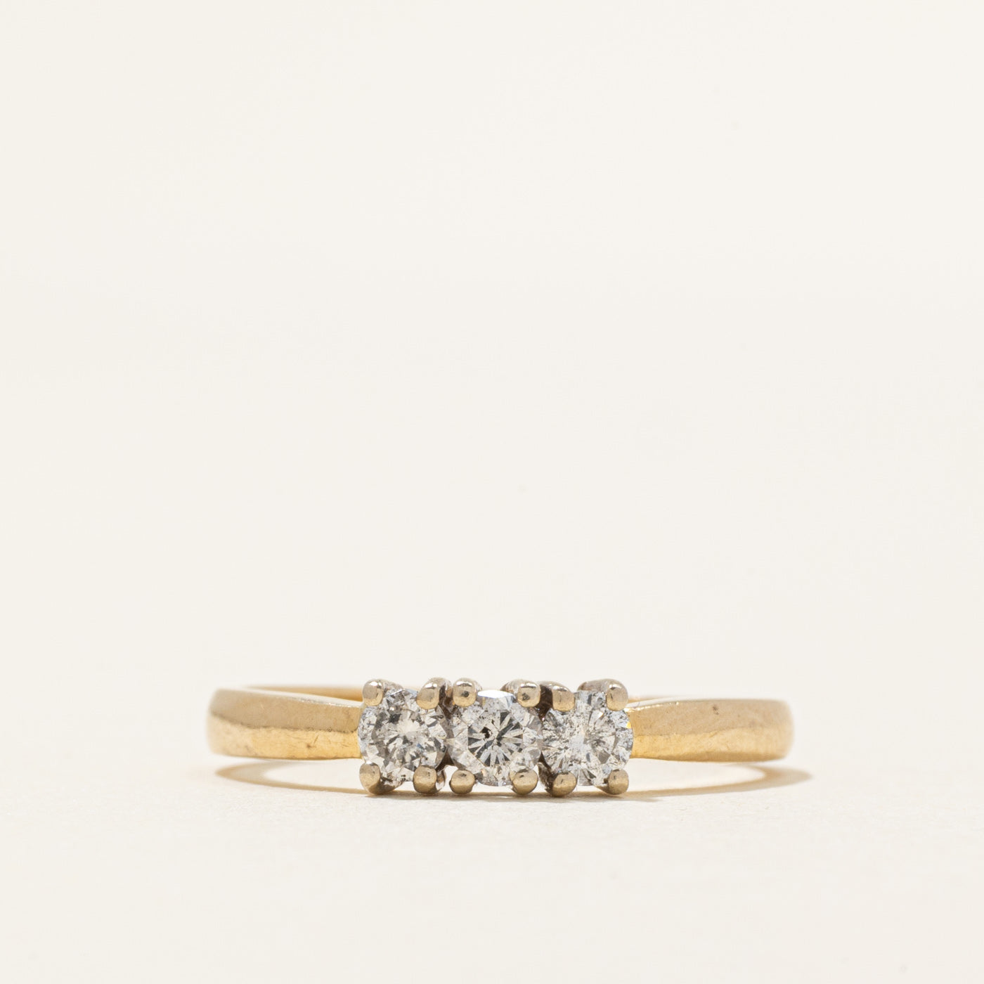 Three Stone Diamond Petite Ring | 0.30ctw | SZ 6.75