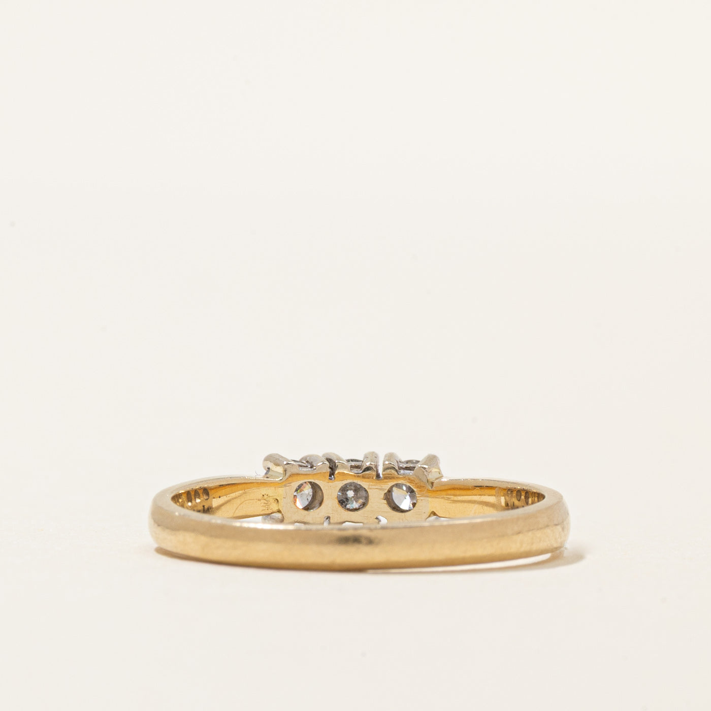 Three Stone Diamond Petite Ring | 0.30ctw | SZ 6.75