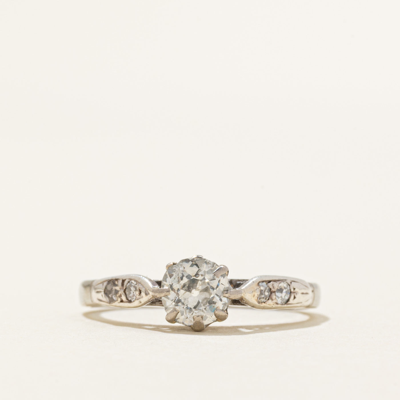 Old European Cut Diamond Engagement Ring | 0.55ctw | SZ 5.25