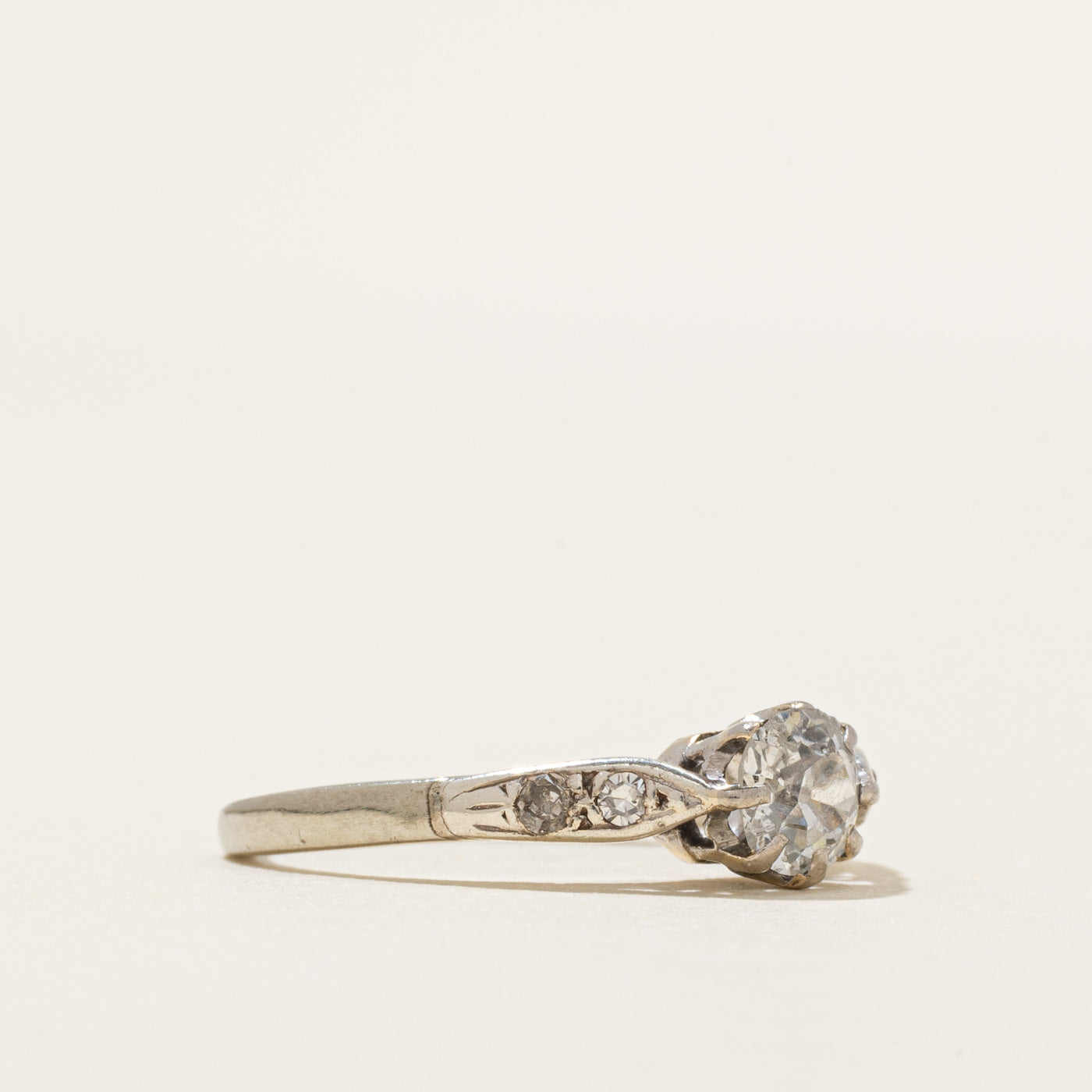 Old European Cut Diamond Engagement Ring | 0.55ctw | SZ 5.25