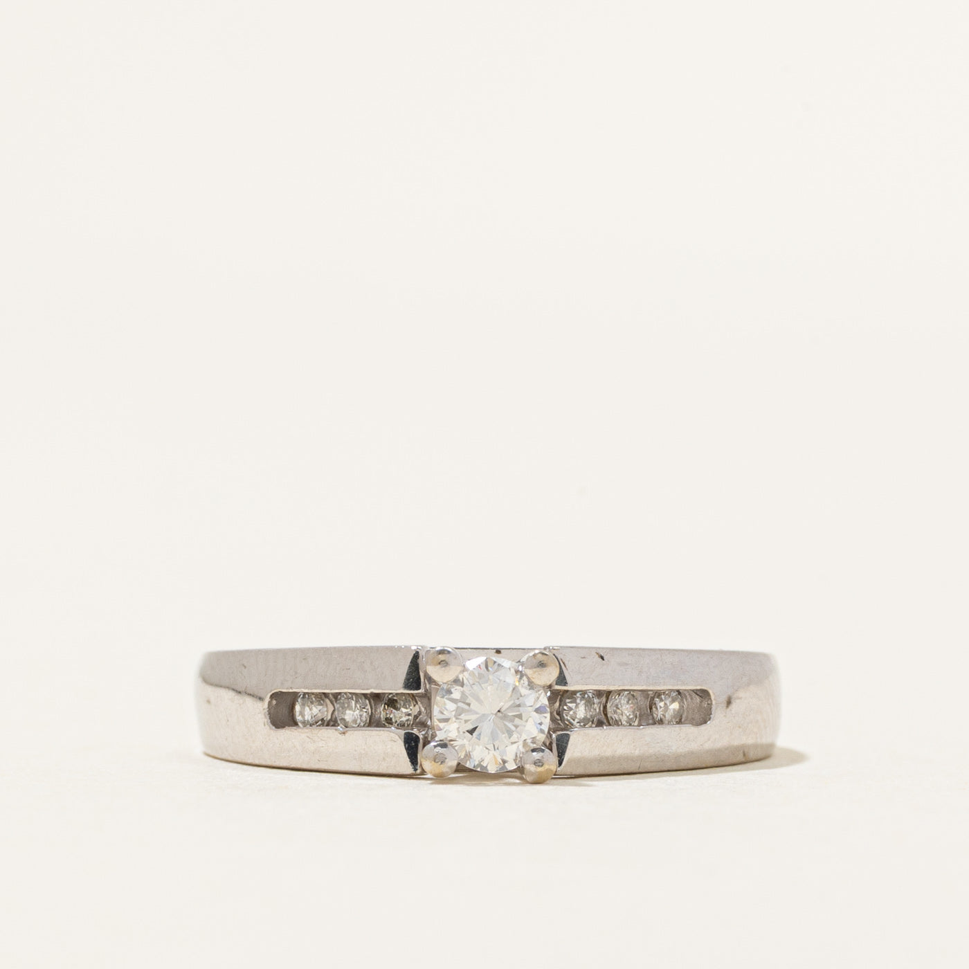 White Gold Diamond Accented Ring | 0.27ctw | SZ 6.25