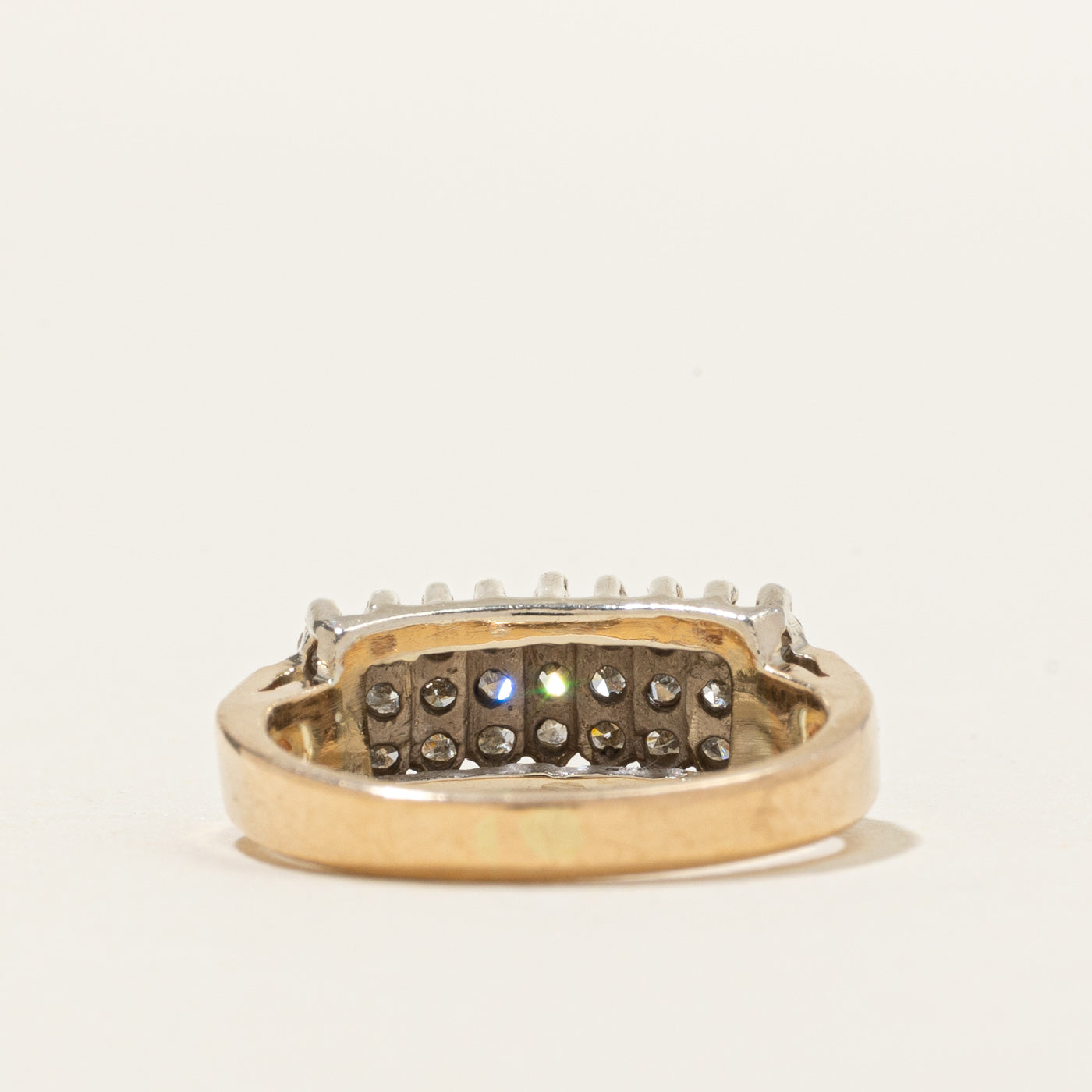 14K Multi Row Diamond Ring | 0.35ctw | SZ 3.75