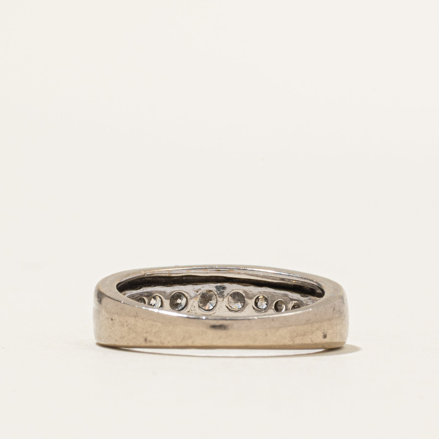 18k Channel Set Semi Eternity Diamond Band | 0.35ctw | SZ 3.75