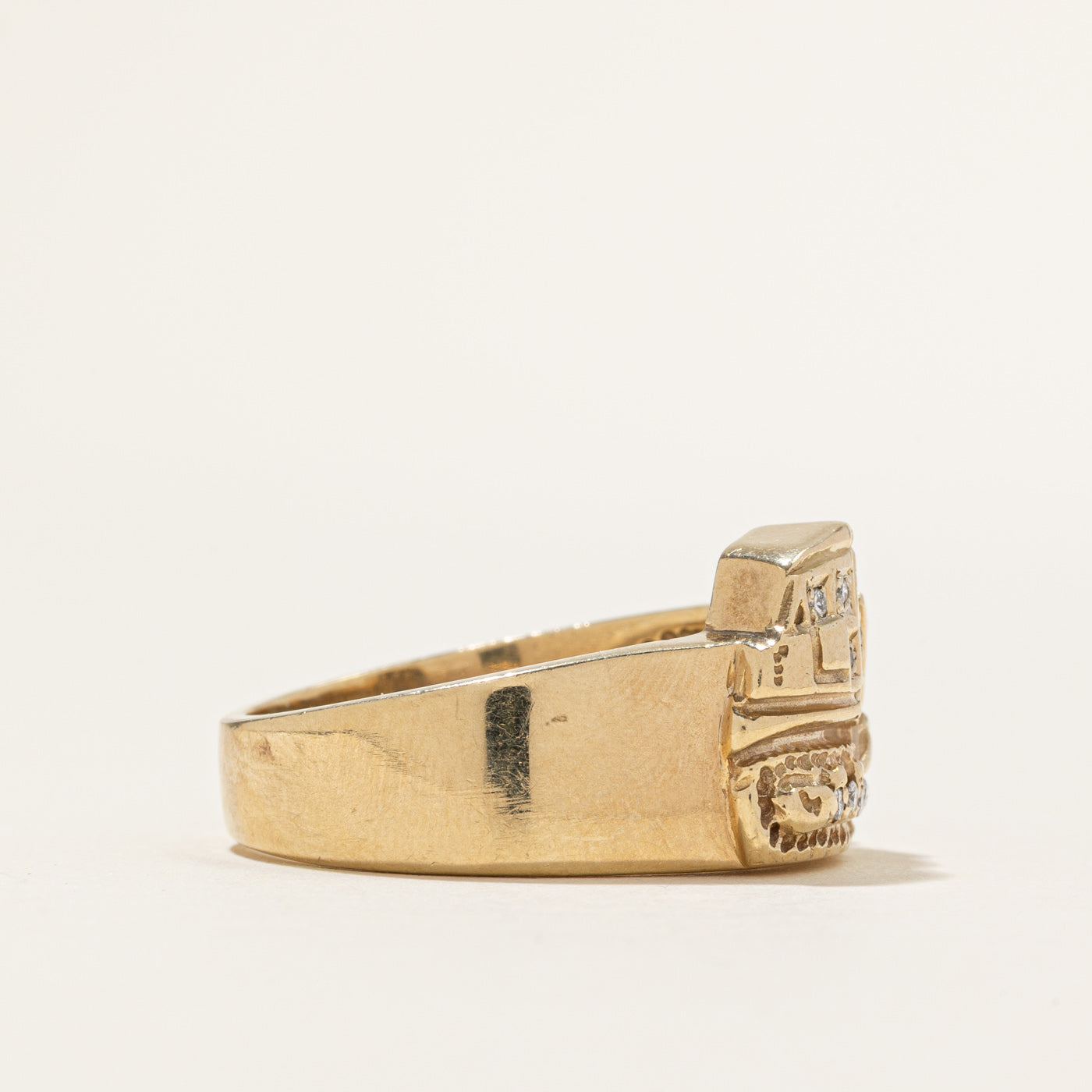 Diamond Bulldozer Ring | 0.20ctw | SZ 12.75