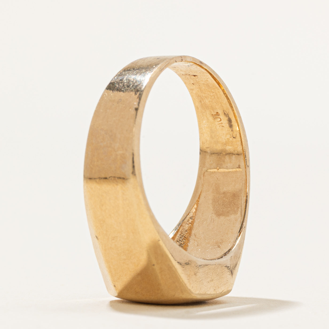 Solitaire Diamond Signet Ring | 0.18ct | SZ 9.25