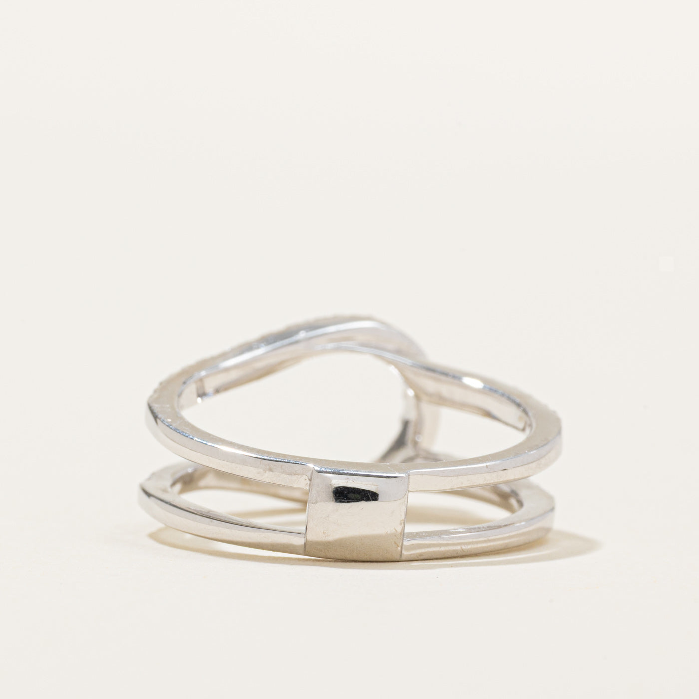 14K Semi Eternity Diamond Ring Guard Ring | 0.60ctw | SZ 7