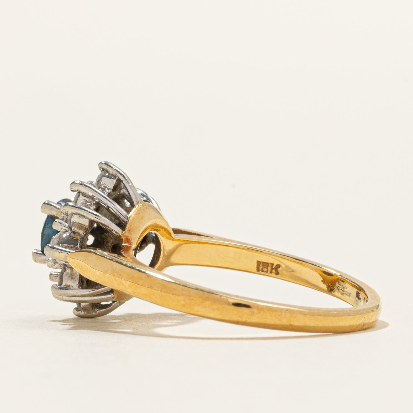 'Birks' 18K Sapphire & Diamond Petal Ring | 0.50ct, 0.50ctw | SZ 6.5