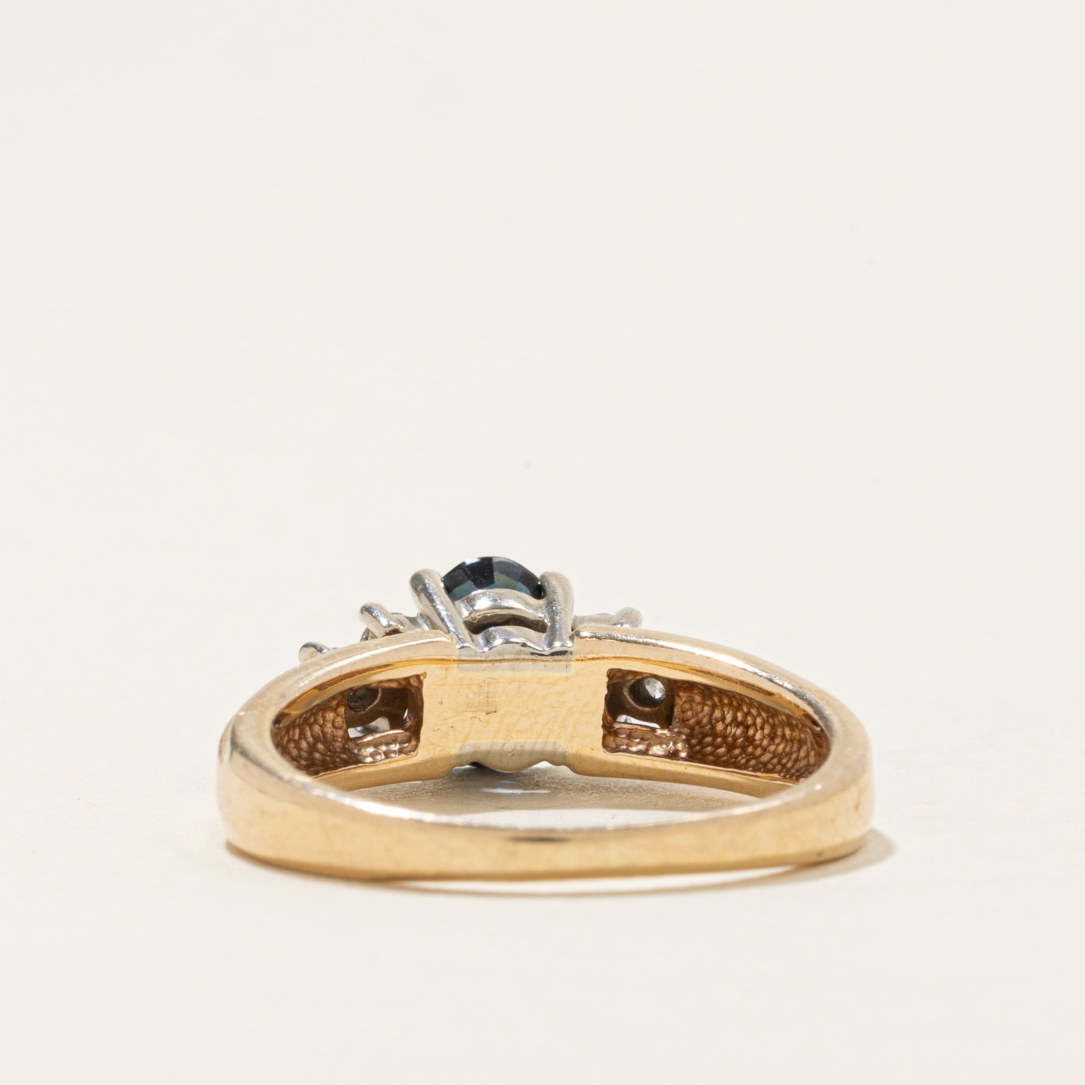 Oval Cut Sapphire & Diamond Accented Ring | 0.95ct, 0.3ctw | SZ 6.5 |