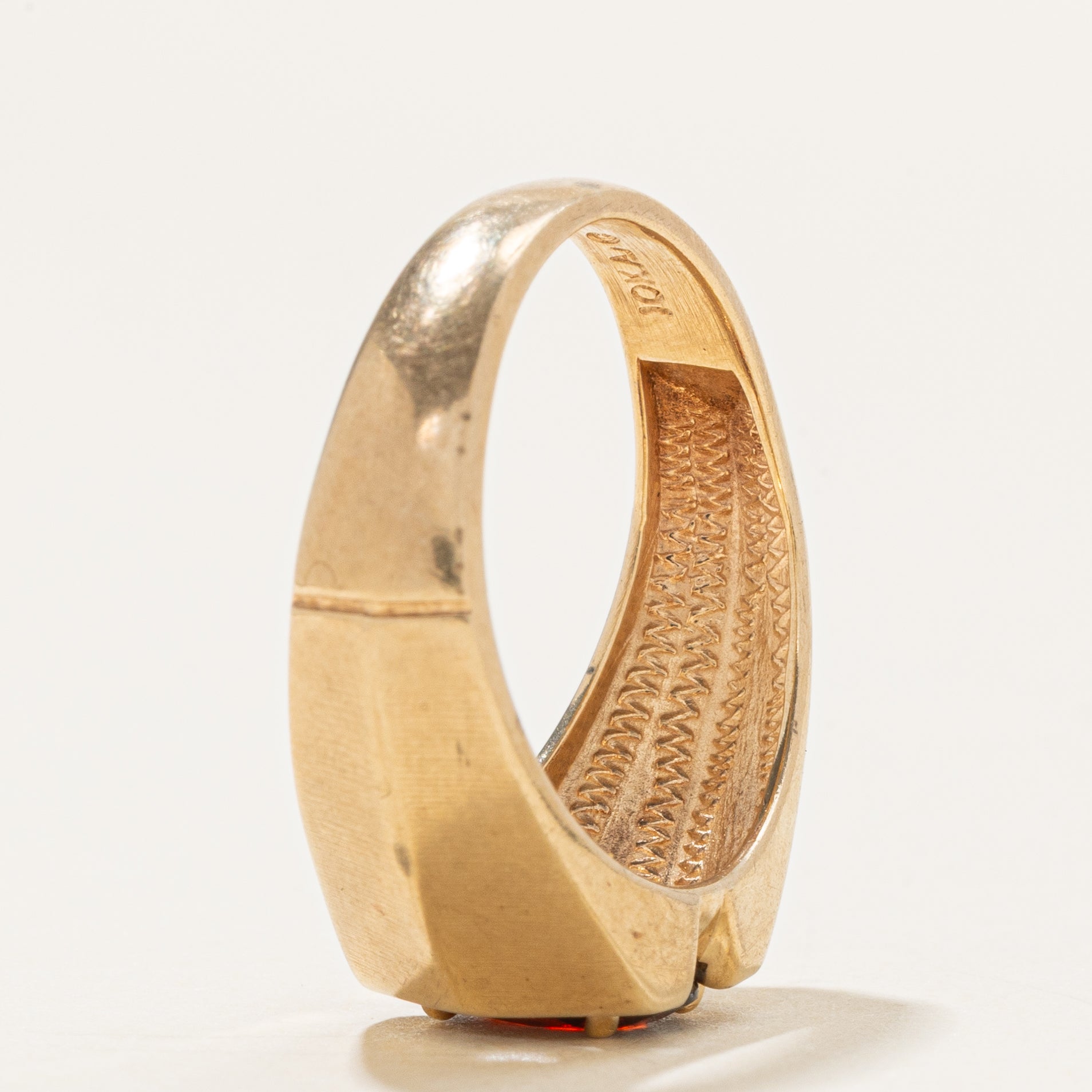 Garnet Geometric Statement Ring | 1.4ct | SZ 8.25 |