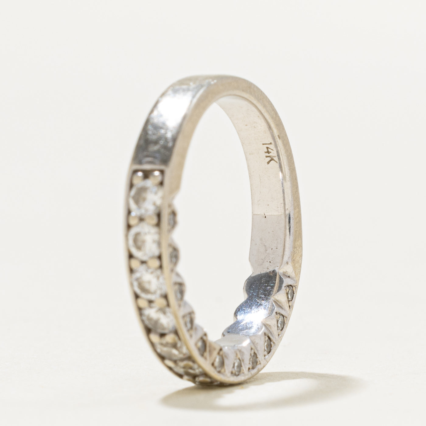 14k Semi Eternity Diamond Band | 0.40ctw | 2.95mm | SZ 5