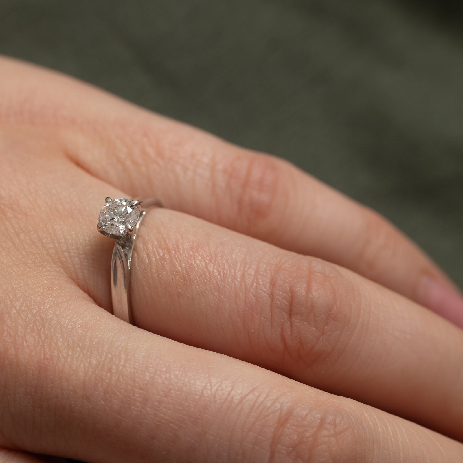 Birmingham Solitaire Diamond Engagement Ring | 0.52ct | SZ 6