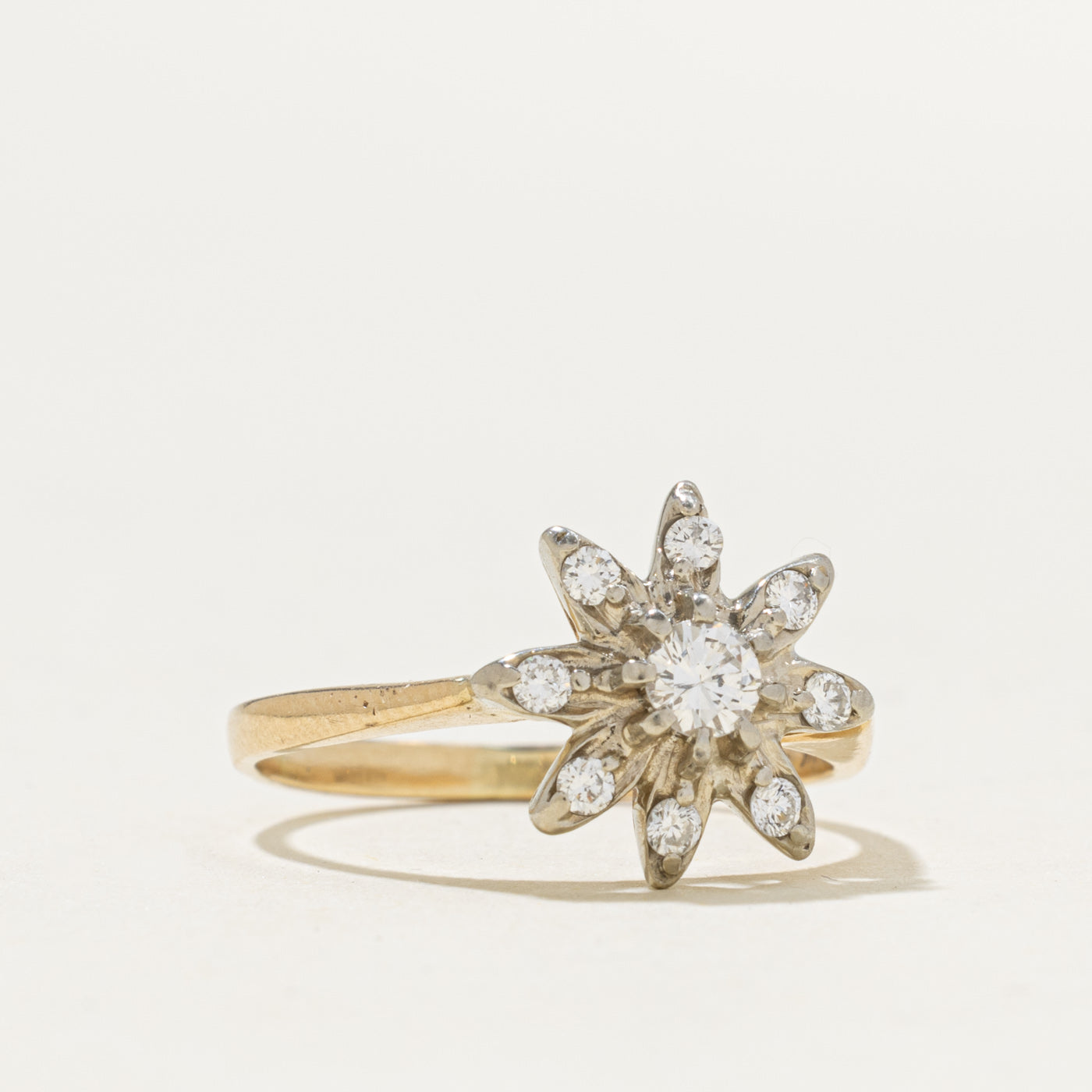 14k Diamond Star Cocktail Ring | 2.75ctw | SZ 7