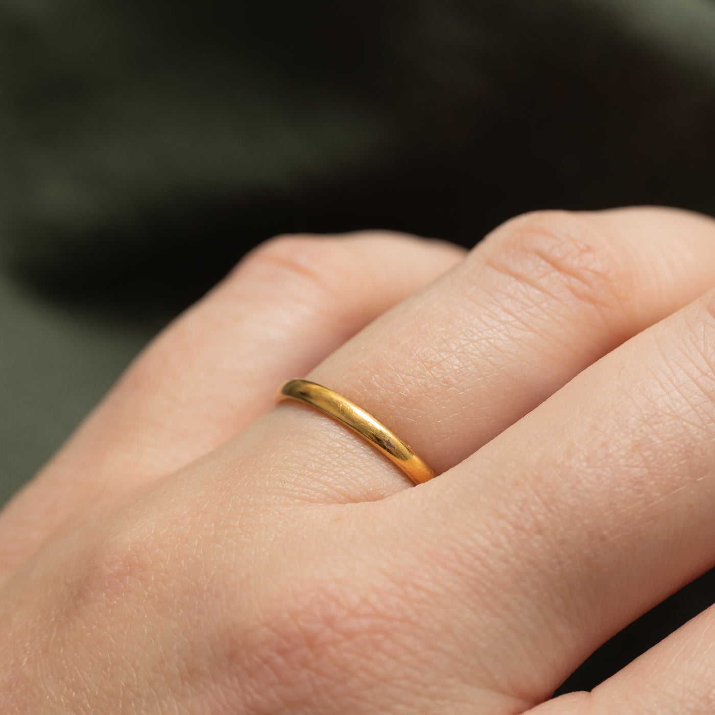 Birmingham 22k Yellow Gold Band | SZ 6.25