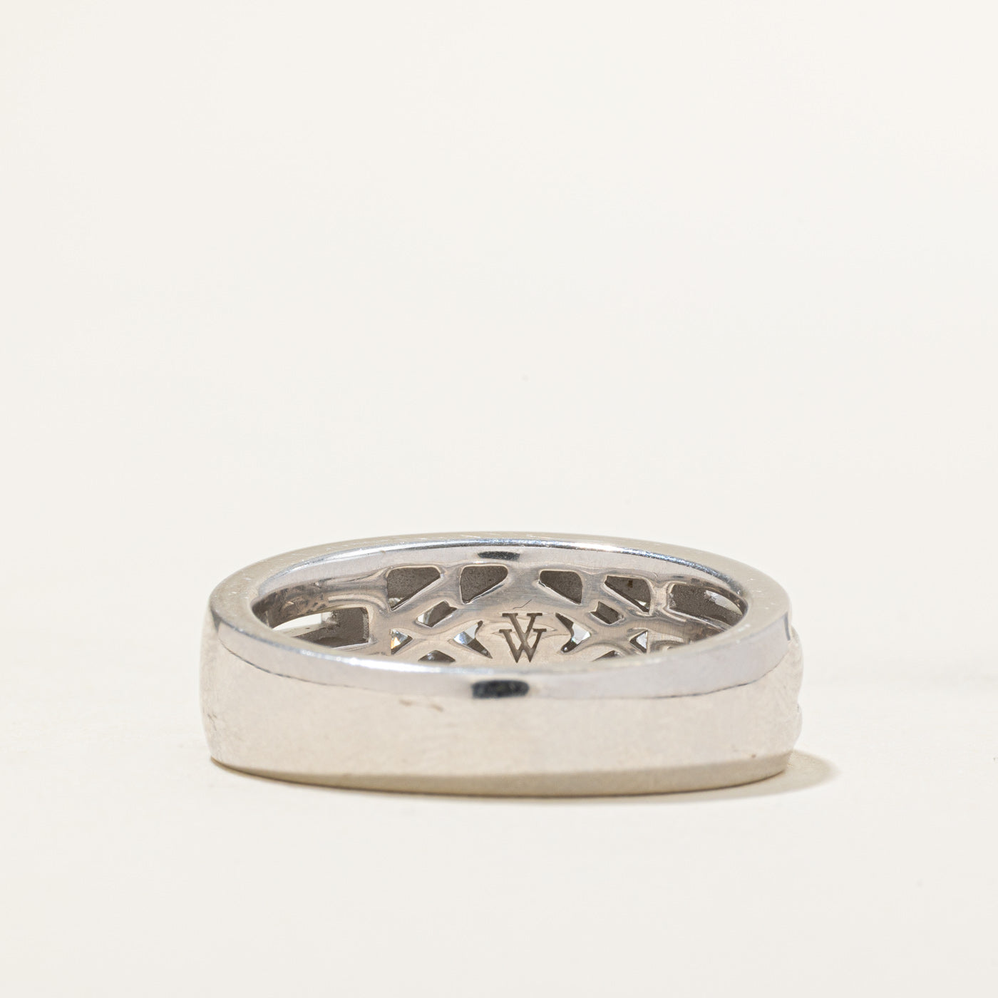 'Vera Wang' Love Channel Set Diamond & Sapphire Band | 0.40ctw, 0.05ctw | SZ 10.25
