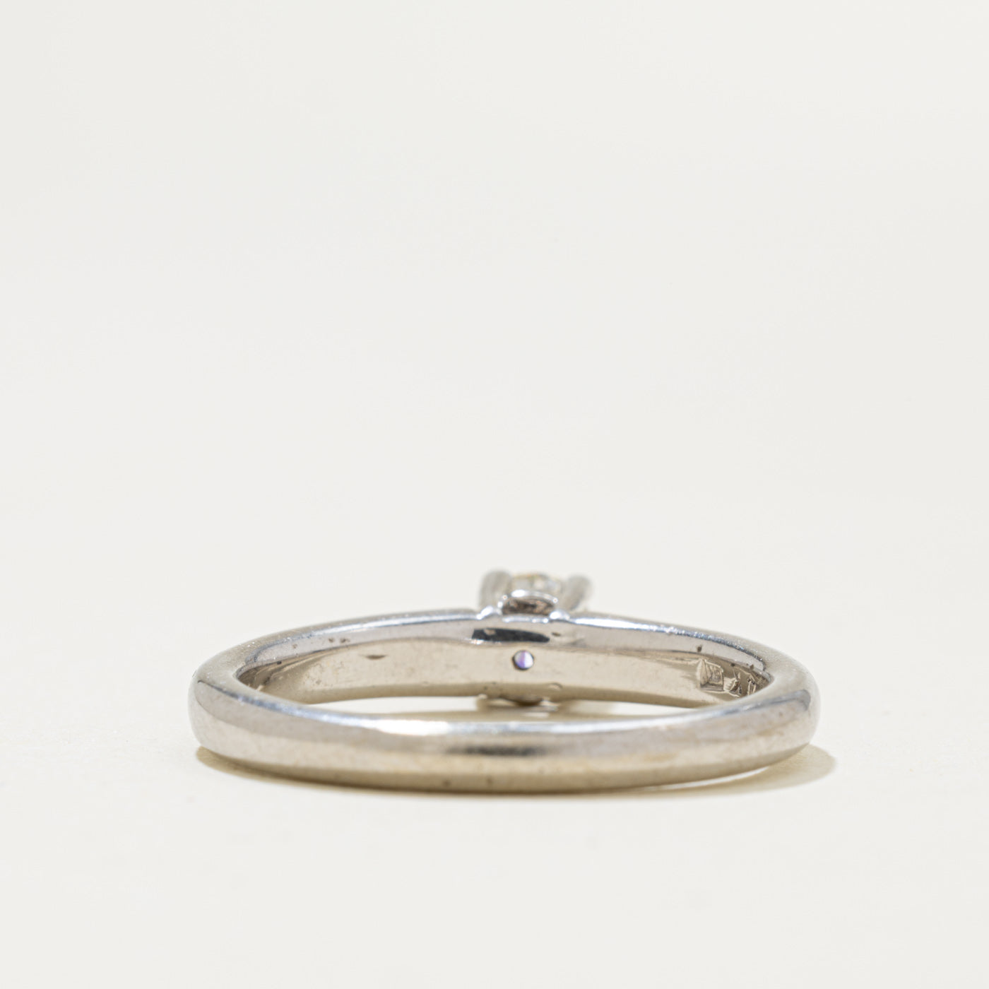 14k Solitaire Round Brilliant Cut Diamond Ring | 0.33ct SI2 L | SZ 8