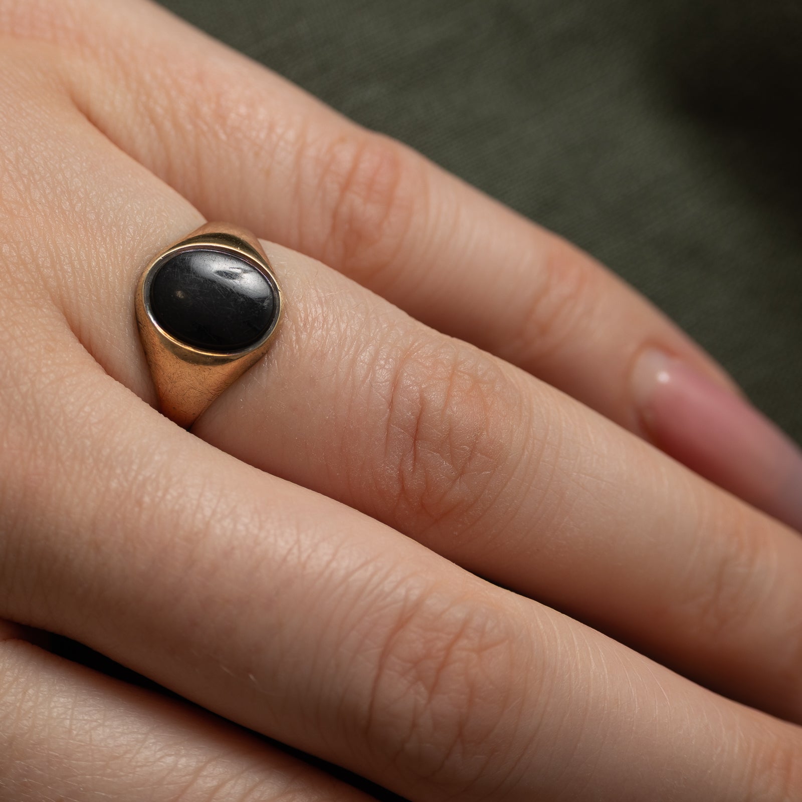 1975 Birmingham Onyx Ring | 1.00ct | SZ 5