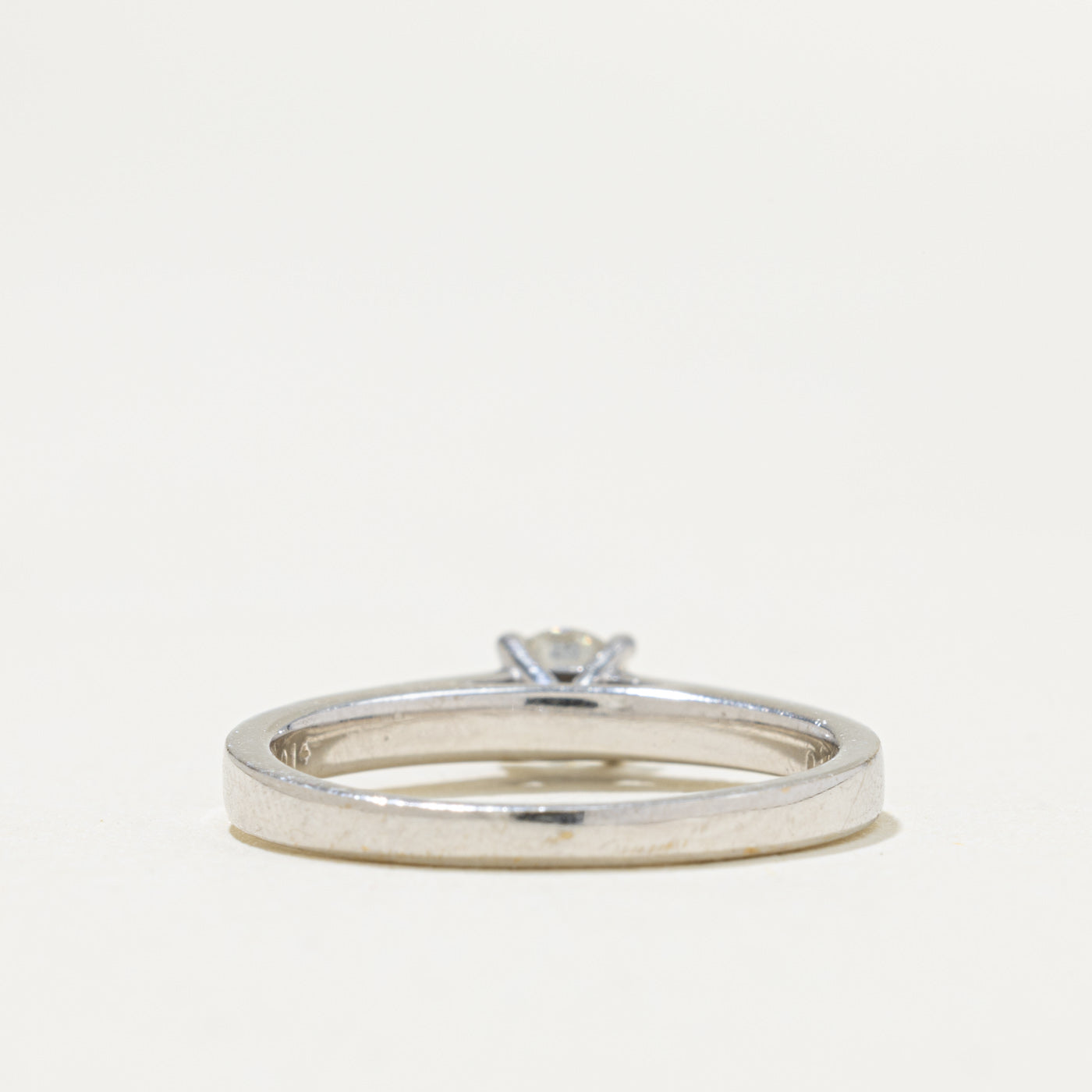 18k Diamond Milgrained Engagement Ring | 0.36ctw | SZ 5