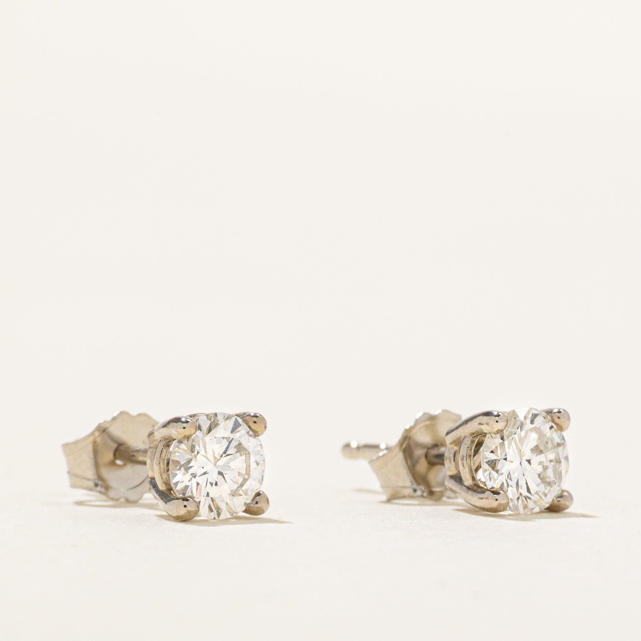 '100 Ways' White Gold Diamond Stud Earrings | 0.57ctw