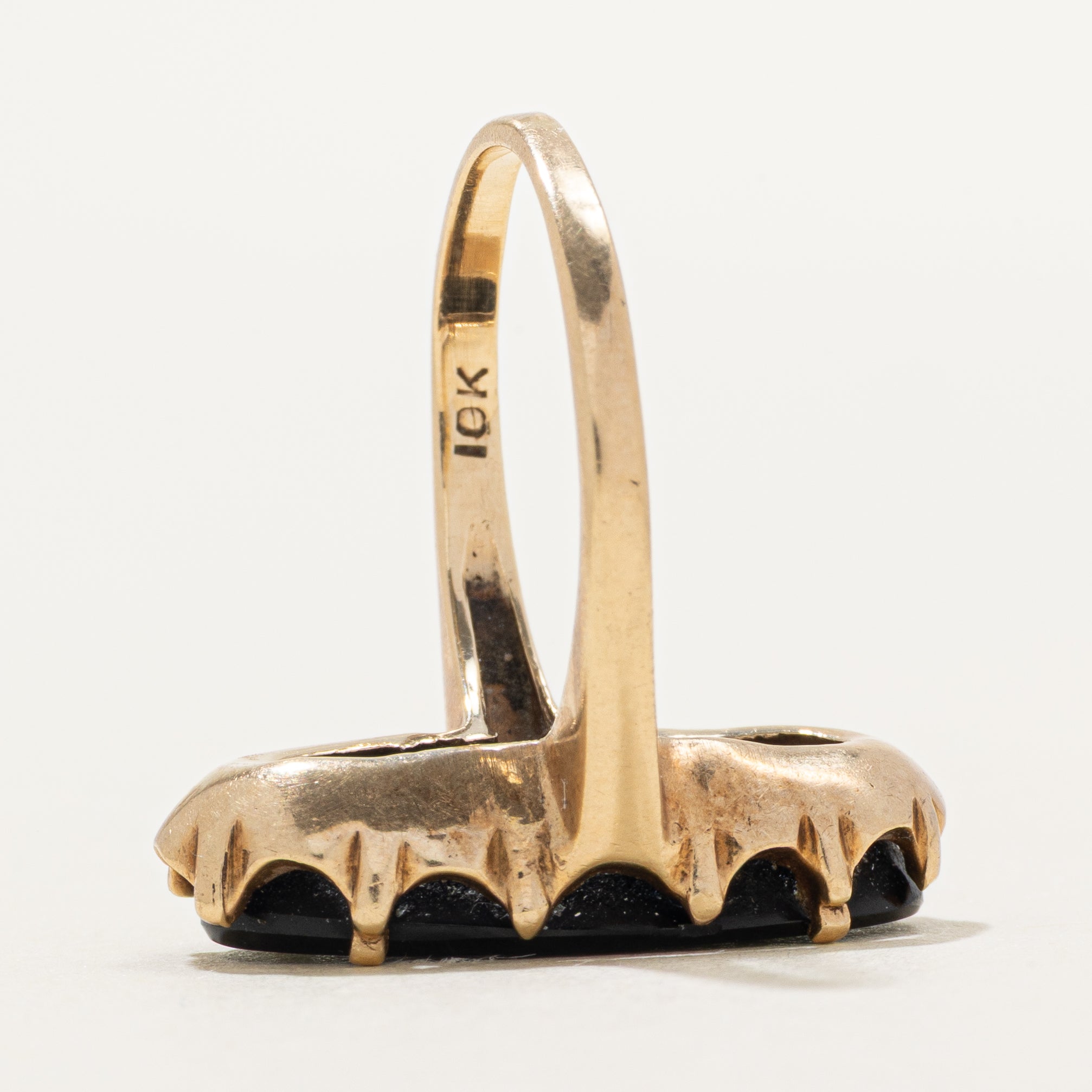 Cabochon Onyx & Opal Cocktail Ring | 2.50ct, 0.45ct | SZ 5.75