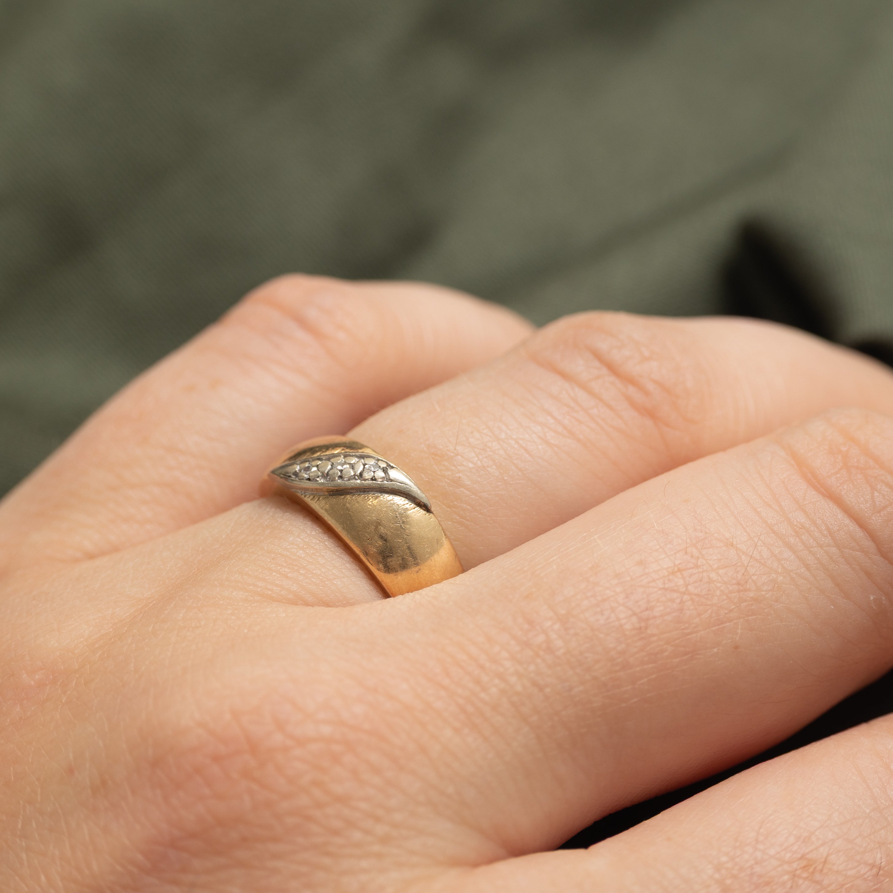 Canadian Diagonal Diamond Band | SZ 5