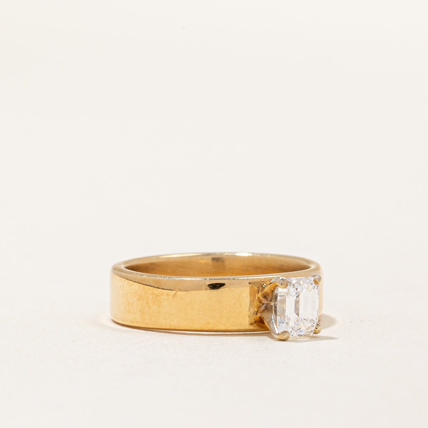 Emerald Cut Diamond Ring | 0.57ct VS1 F | SZ 5.5 |