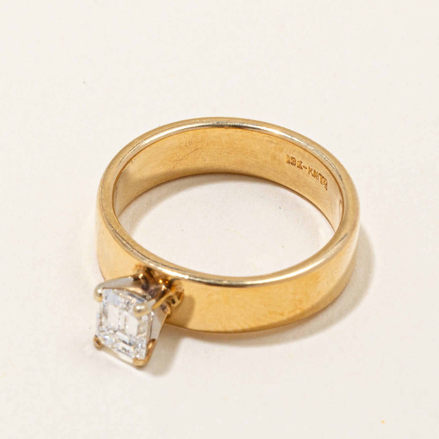 Emerald Cut Diamond Ring | 0.57ct VS1 F | SZ 5.5 |