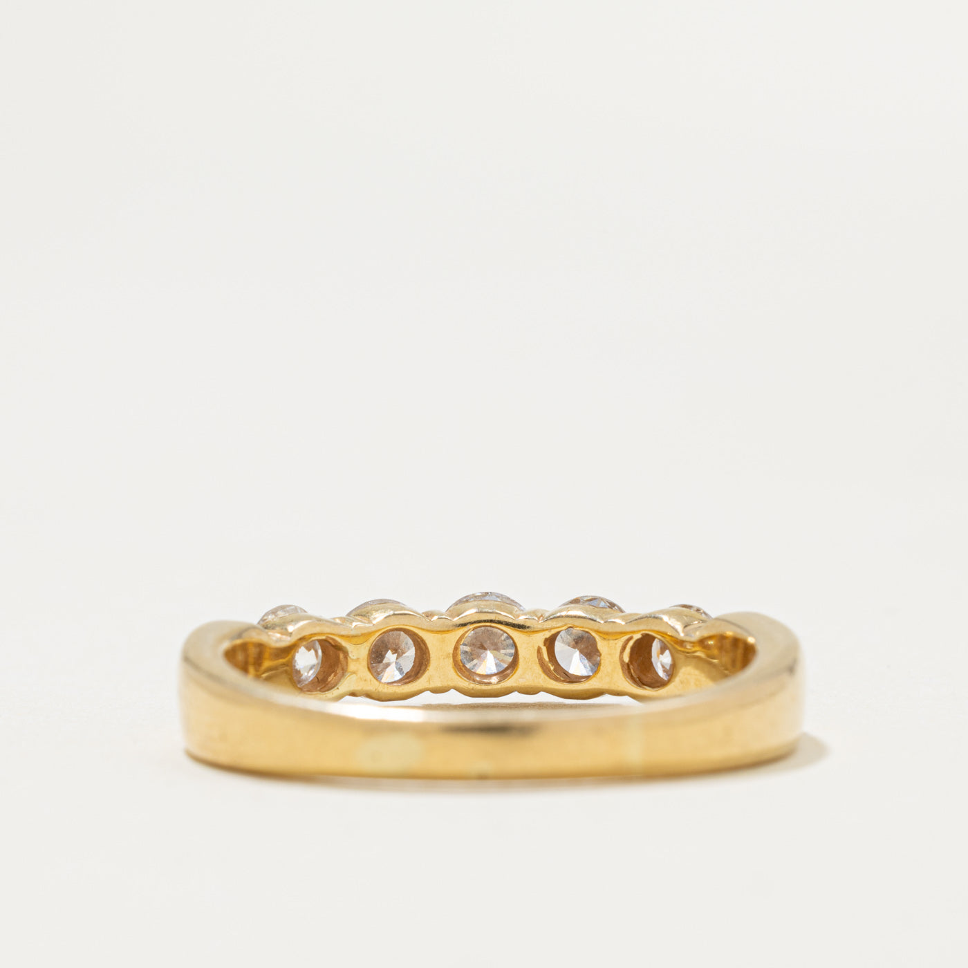 18k Five Stone Diamond Band | 1.00ctw | 2.70mm | SZ 8.5