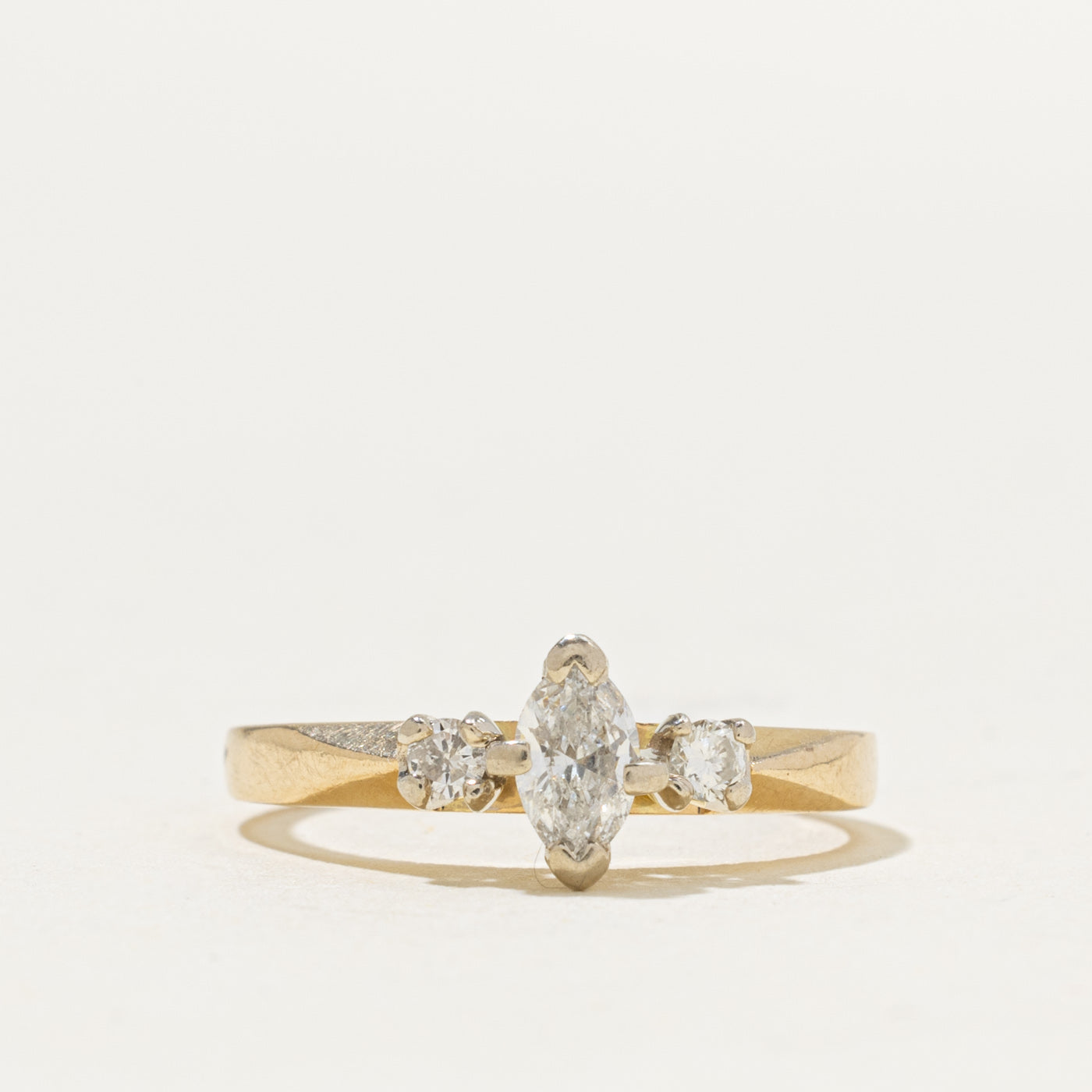14k Marquise Diamond Accented Ring | 0.46ctw | SZ 5.25