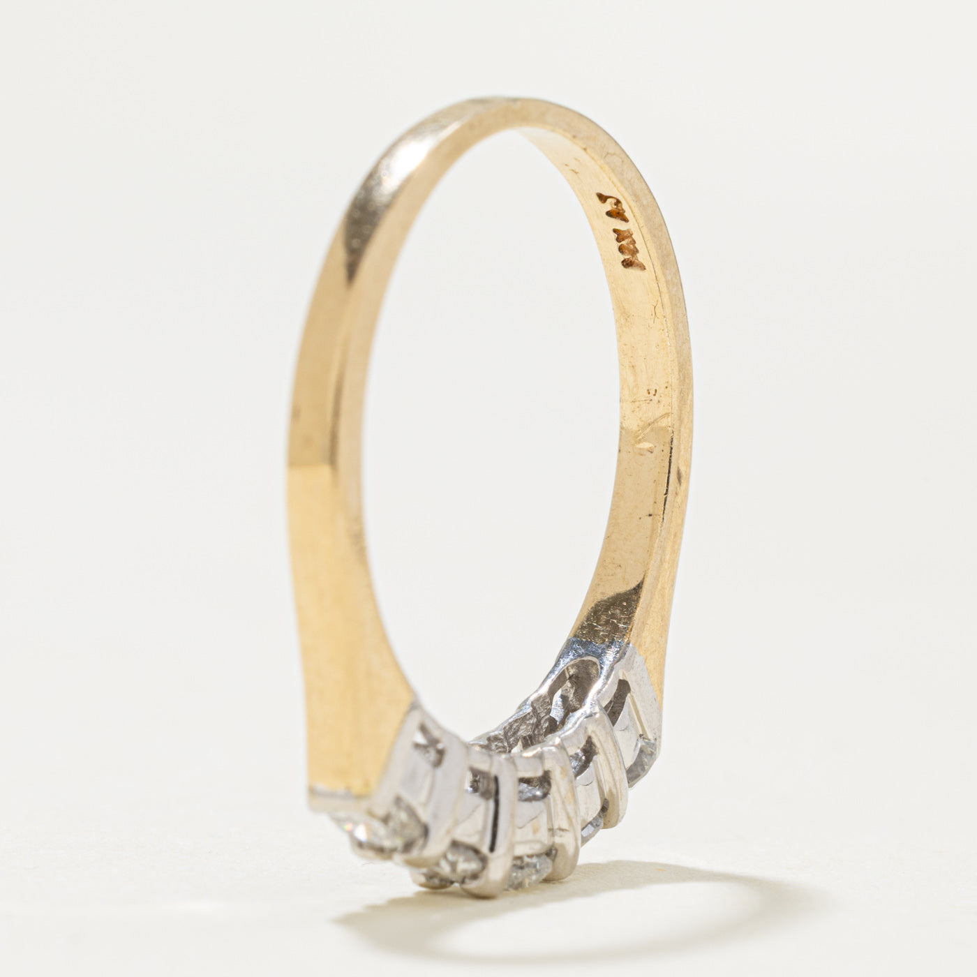 14k Five Stone Diamond Band | 0.62ctw | 1.85mm | SZ 8
