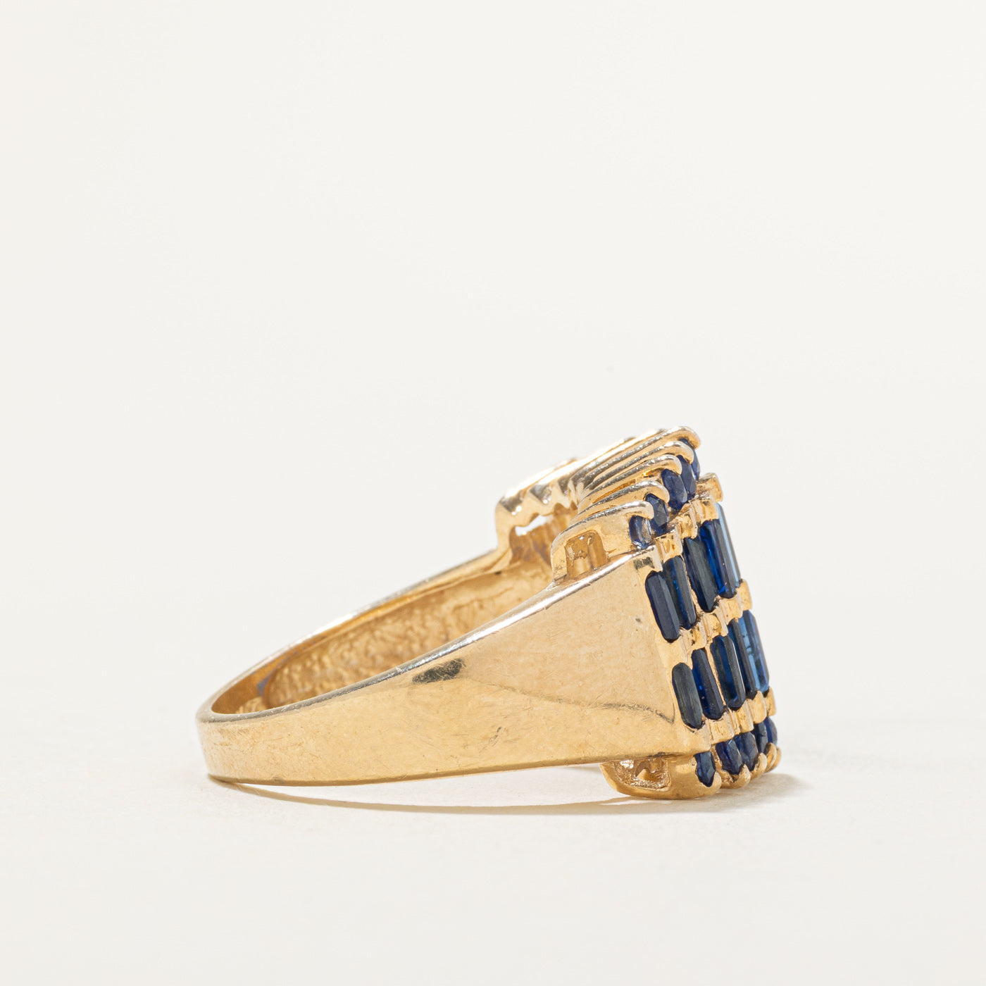 Multi Row Multi Cut Sapphire Ring | 1.80ctw | SZ 7.75
